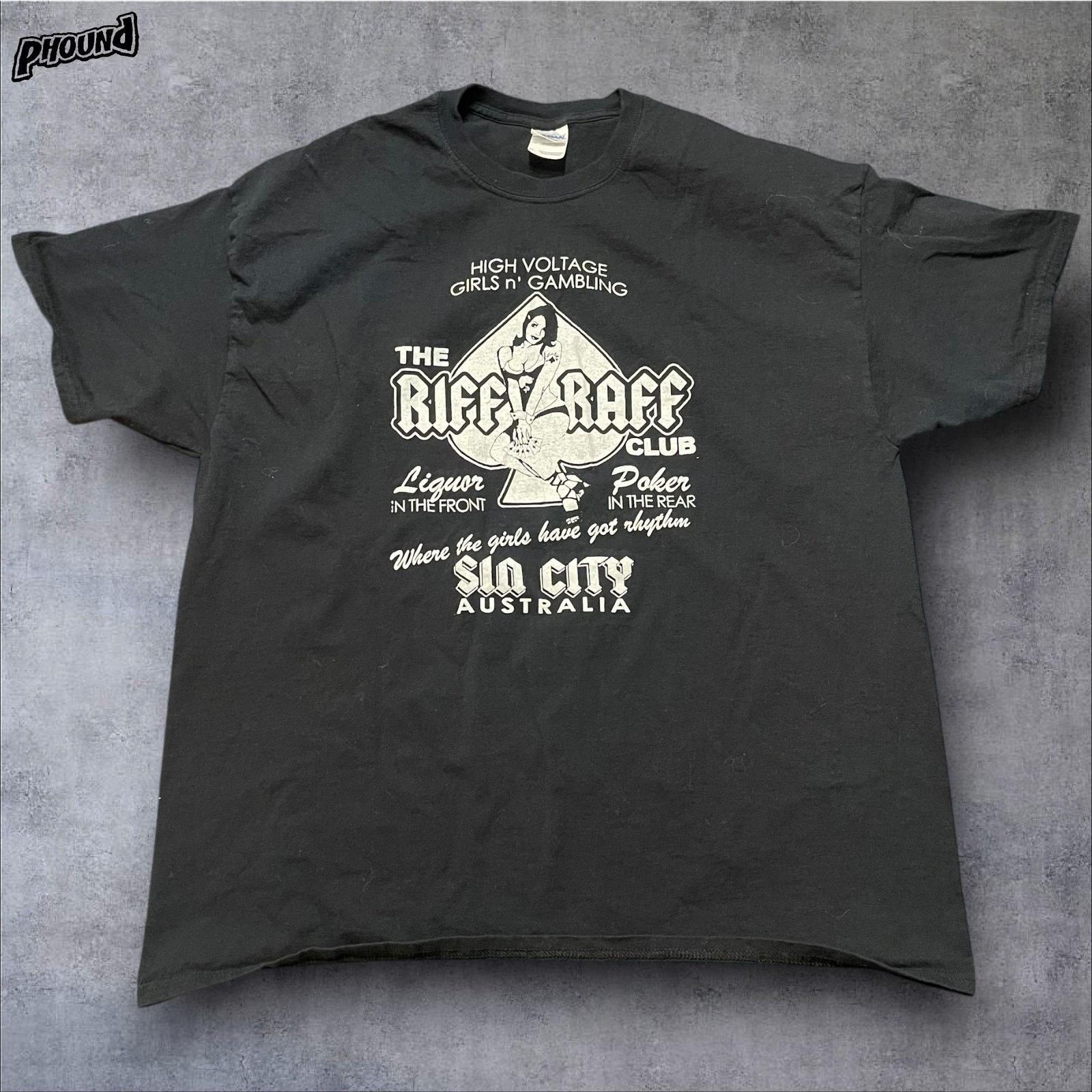 Gildan Riff Raff Club Sin City Australia Shirt XL Gildan Graphic T Size US XL / EU 56 / 4 - 1 Thumbnail