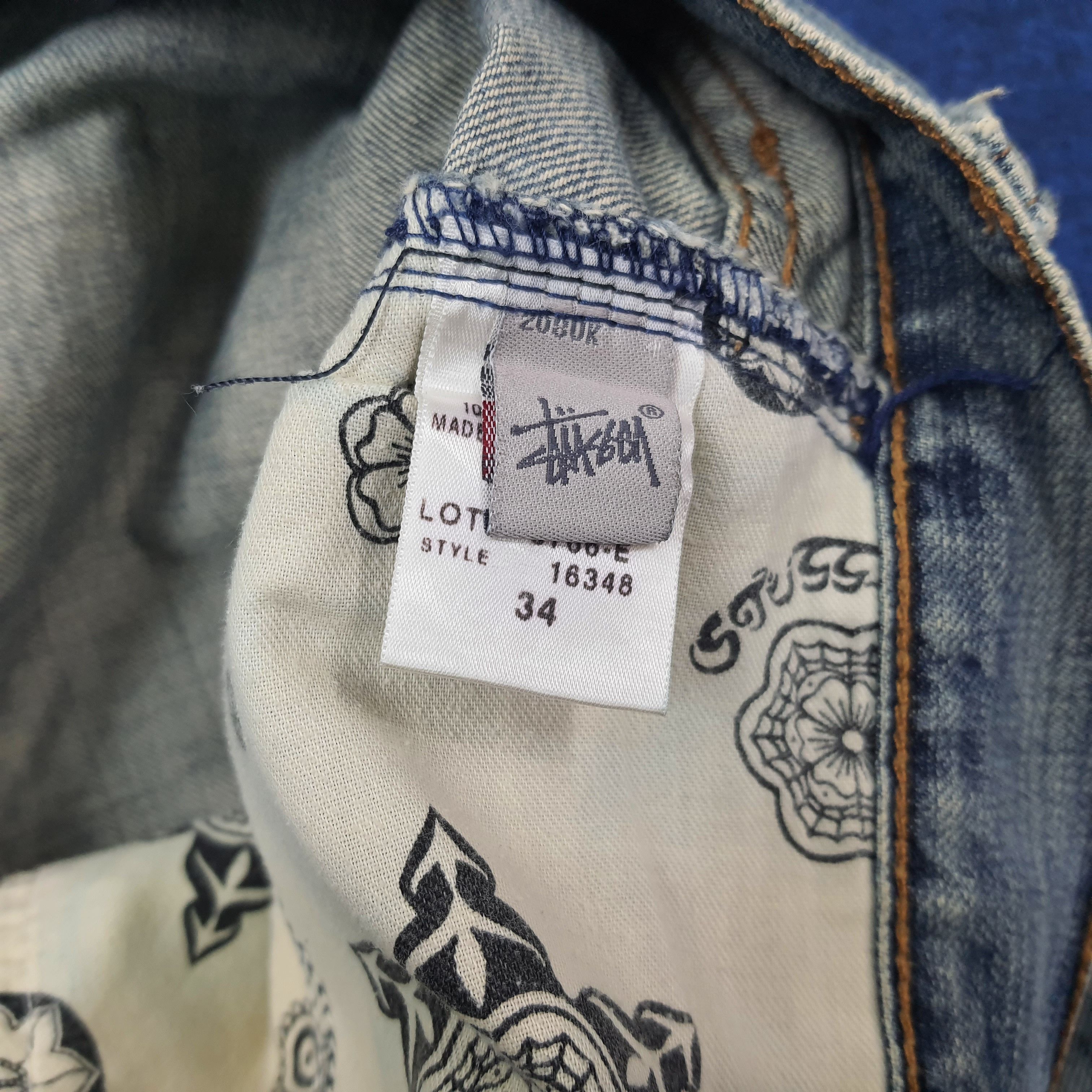 Stussy Vintage Stussy Authentic Workgear Custom Logo Jeans C228N11 Size US 35 - 8 Thumbnail
