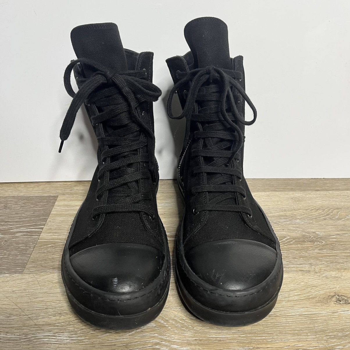 Rick Owens triple black rick owens drkshdw ramones Size US 7 / EU 40 - 4 Thumbnail