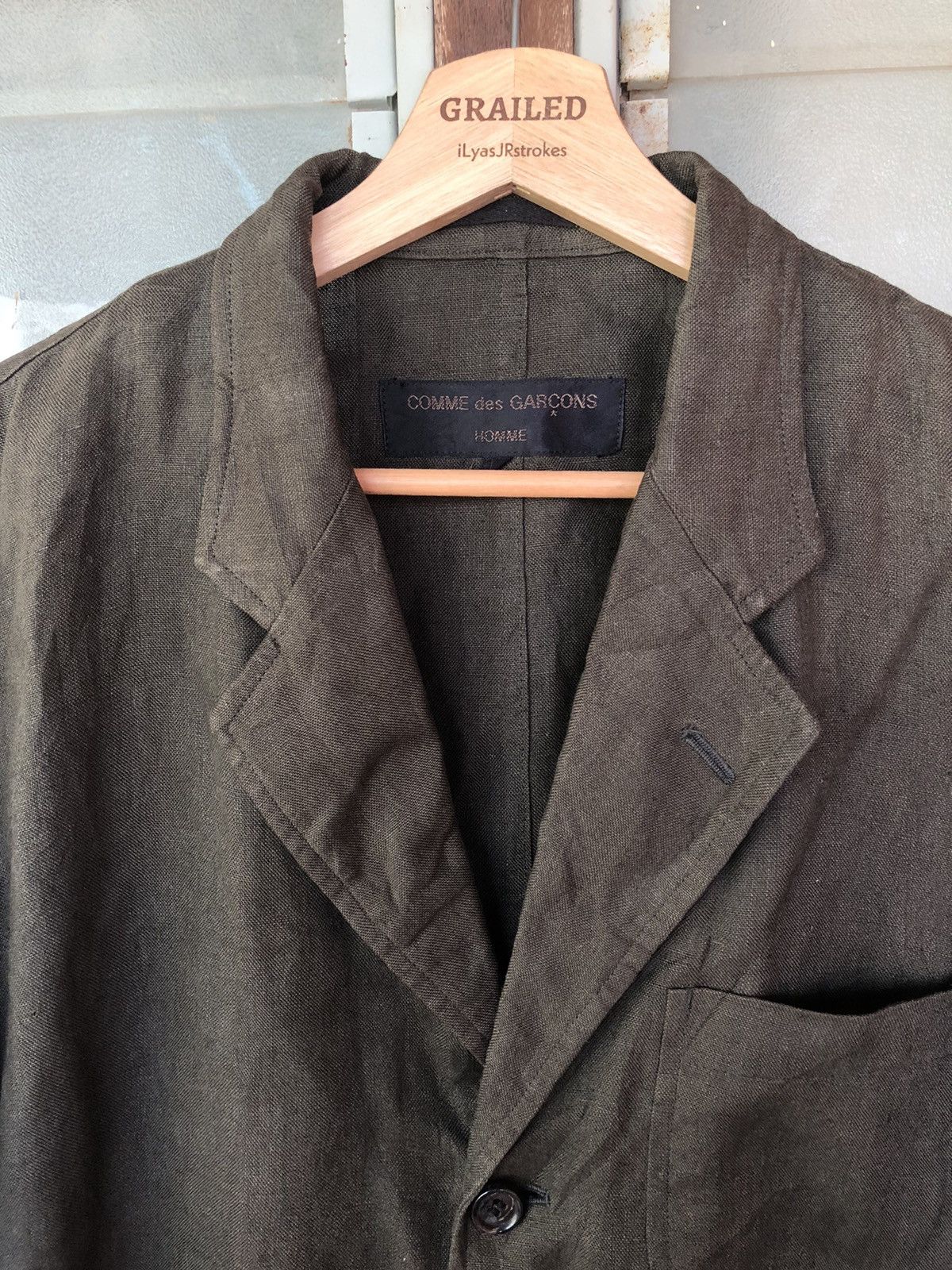 Comme des Garcons AD1998 Vintage Comme Des Garçons Linen Lin Lining Jacket Size US S / EU 44-46 / 1 - 4 Thumbnail