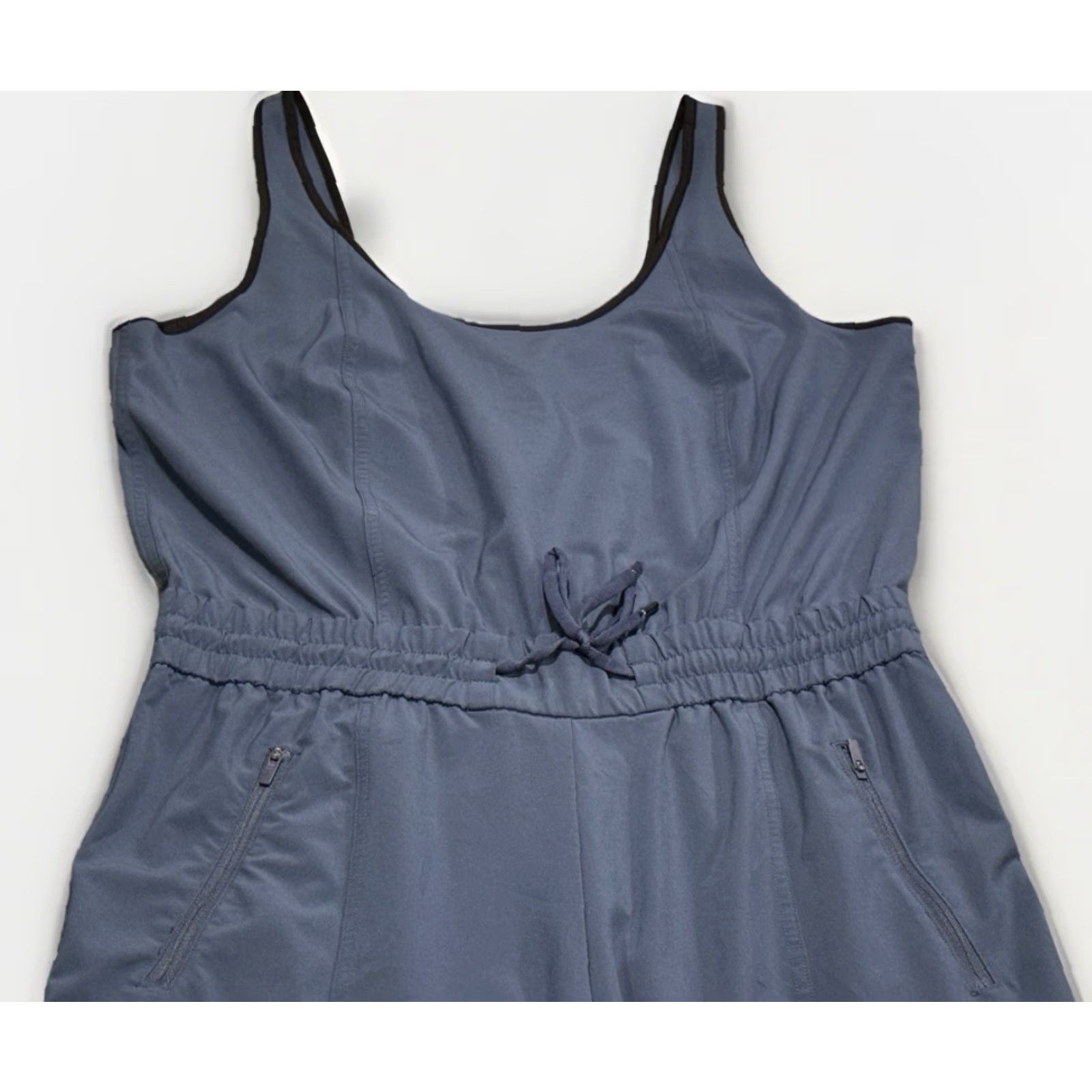 Athleta Athleta Jumpsuit Women Sleeveless Dusty Blue S Pockets Athletic Loose Fit Regular Size Small EUC - One Piece Size 28" / US 6 / IT 42 - 7 Thumbnail
