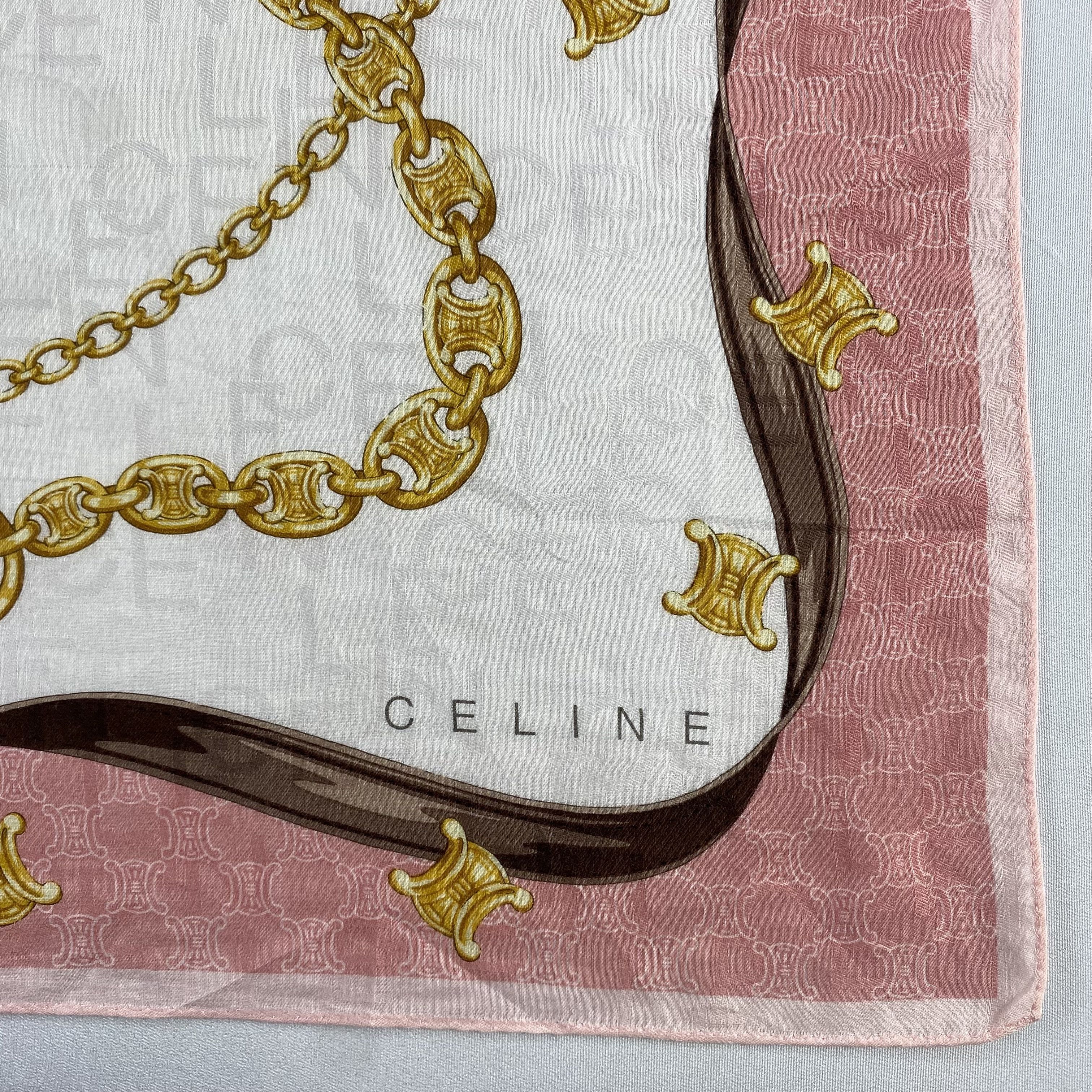 Celine × Vintage Celine Handkerchief / Neckerchief / Bandana-P1357 Size ONE SIZE - 3 Thumbnail