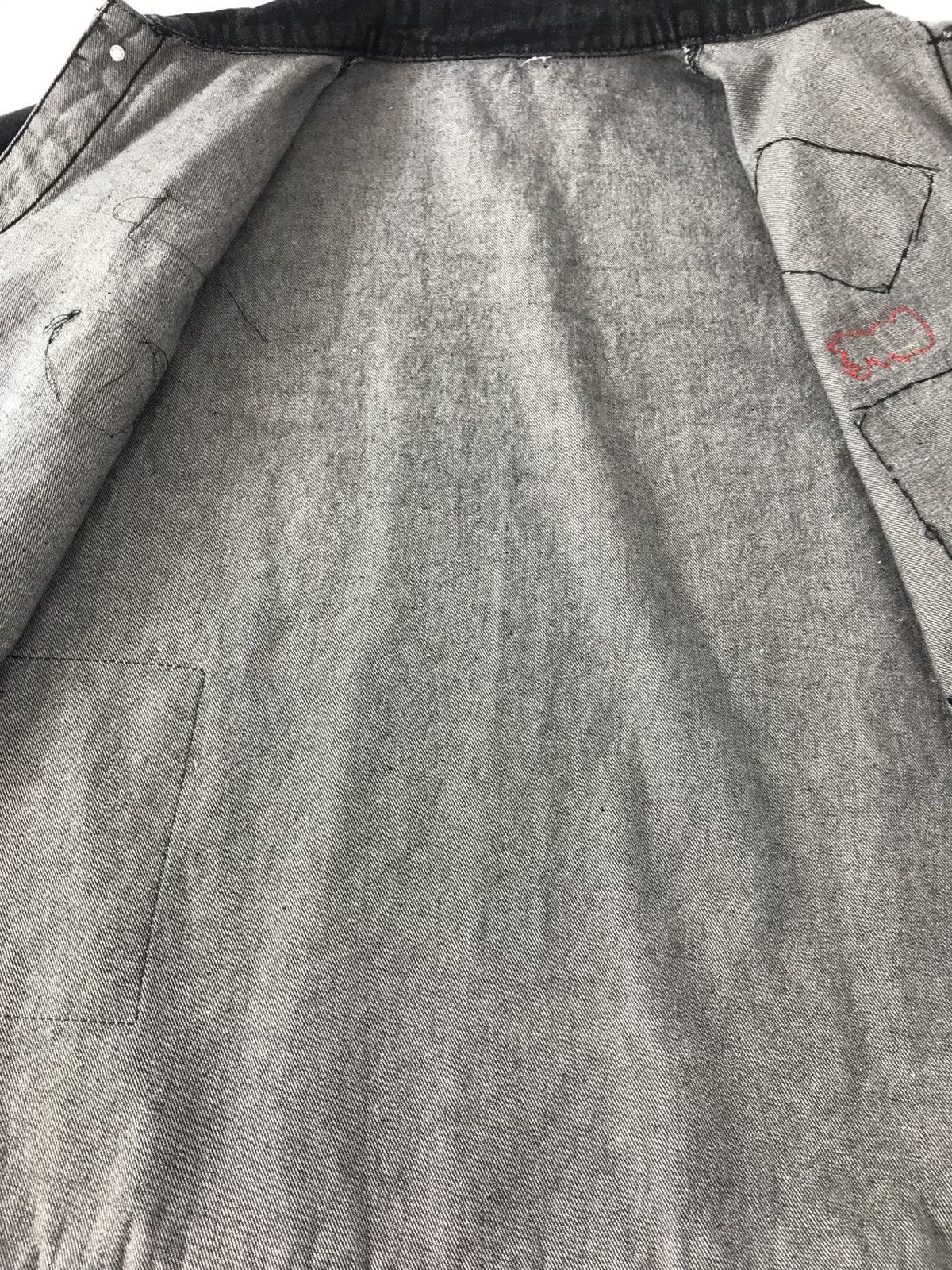 Japanese Brand Black Denim Jacket Trucker Patches Hemline Style Printed Size US M / EU 48-50 / 2 - 6 Thumbnail