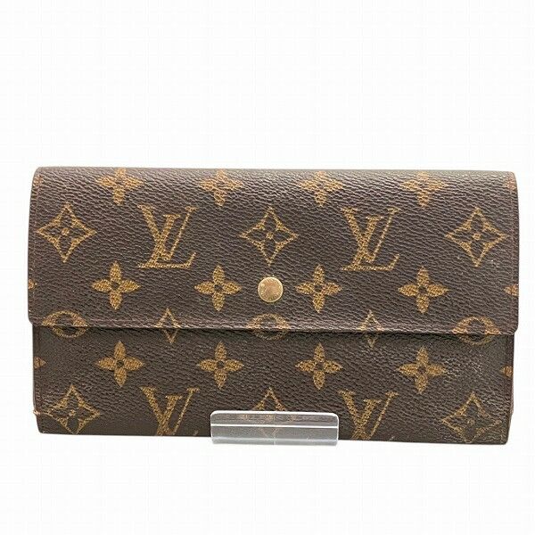 Louis Vuitton Louis Vuitton Louis Vuitton Portefeuille Tresor International Monogram Long Wallet Textile Long Wallet M61215 DUTY FREE for USA Size ONE SIZE - 1 Thumbnail
