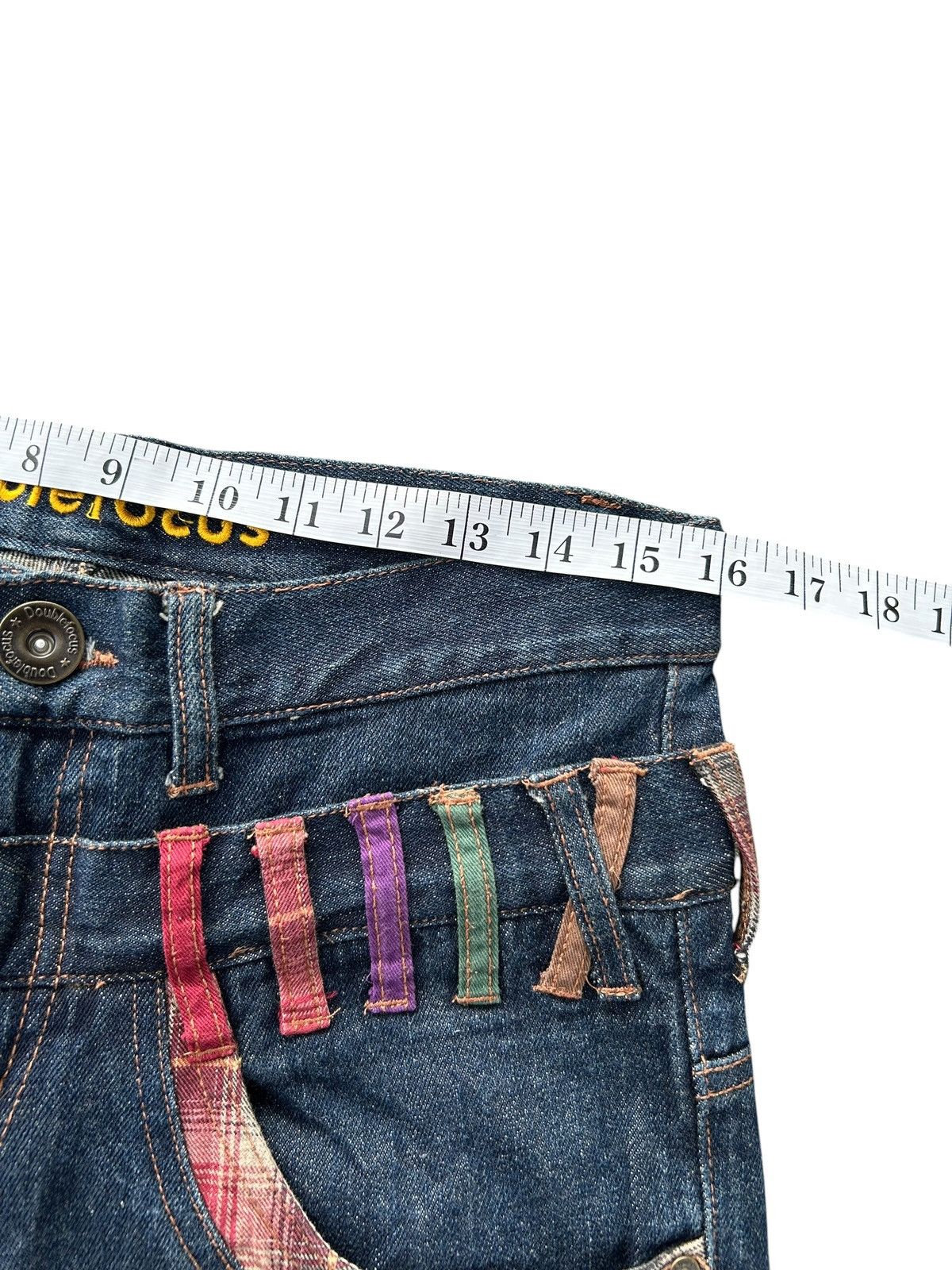 Kapital Flare Double Waist Punk Bondage Japanese Style Denim Jeans Size US 32 / EU 48 - 18 Thumbnail