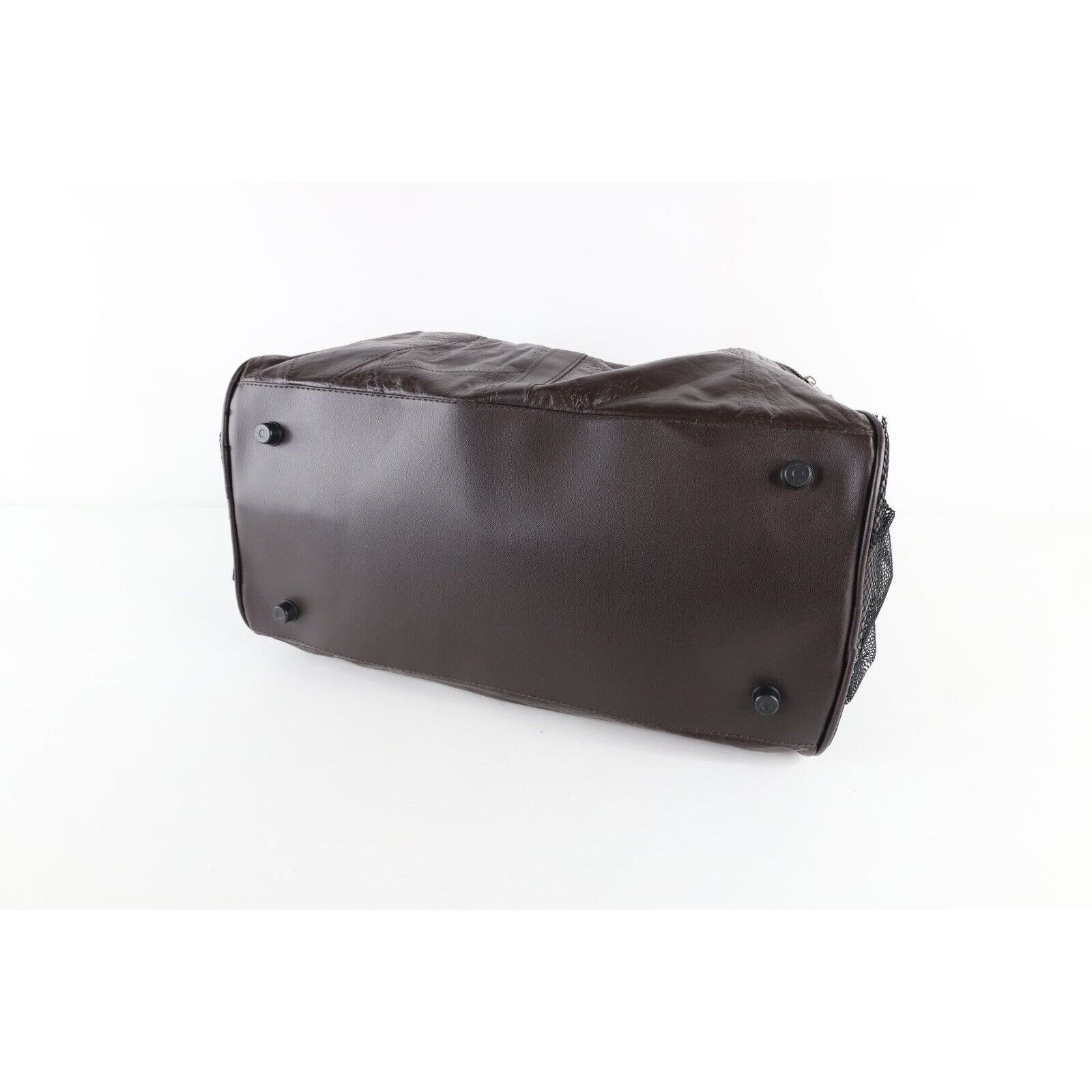 Vintage Vintage 90s Streetwear Patchwork Leather Handled Duffel Bag Size ONE SIZE - 7 Thumbnail
