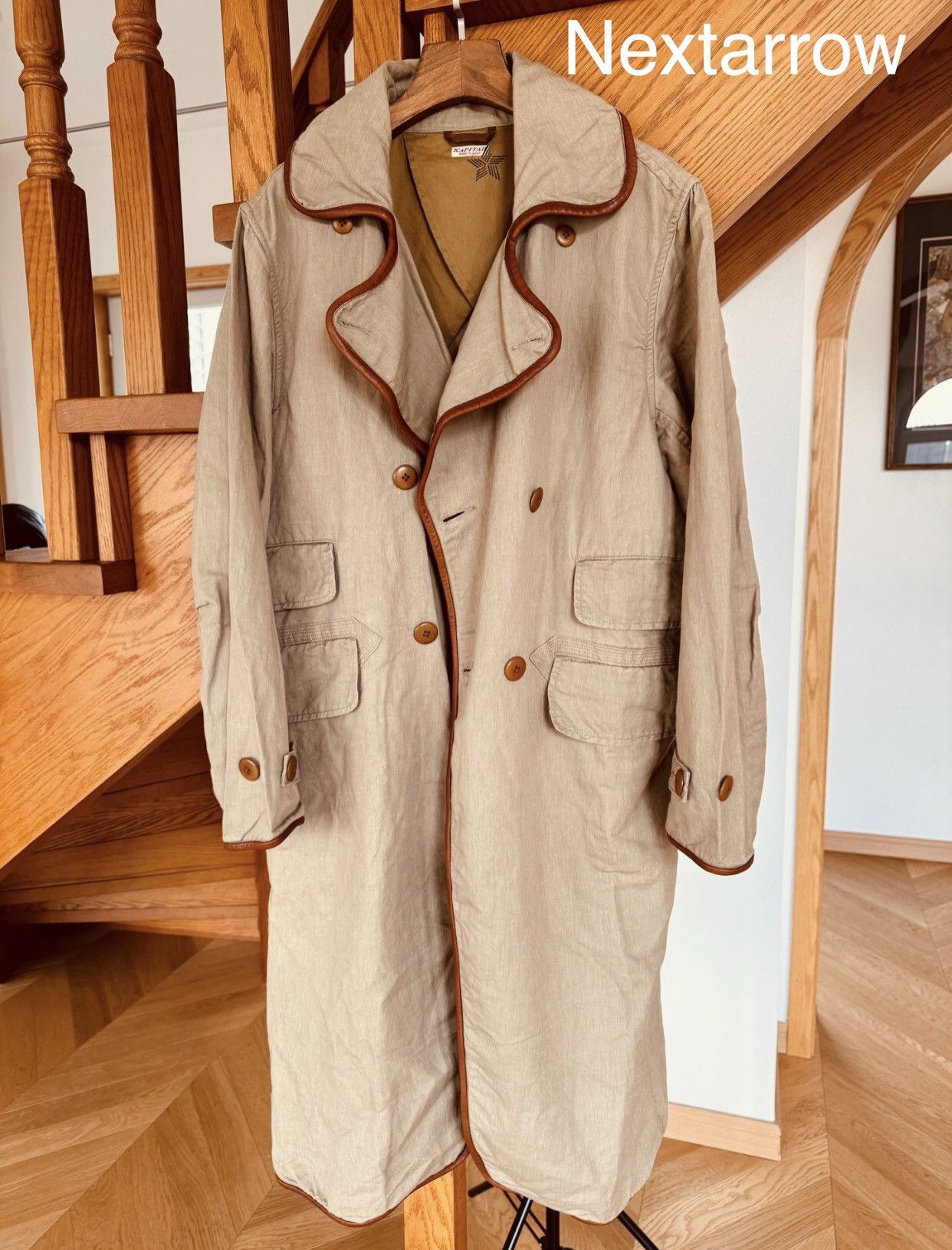 Kapital Kapital's new retro pure cotton cowhide trench coat jacket Size US M / EU 48-50 / 2 - 1 Thumbnail