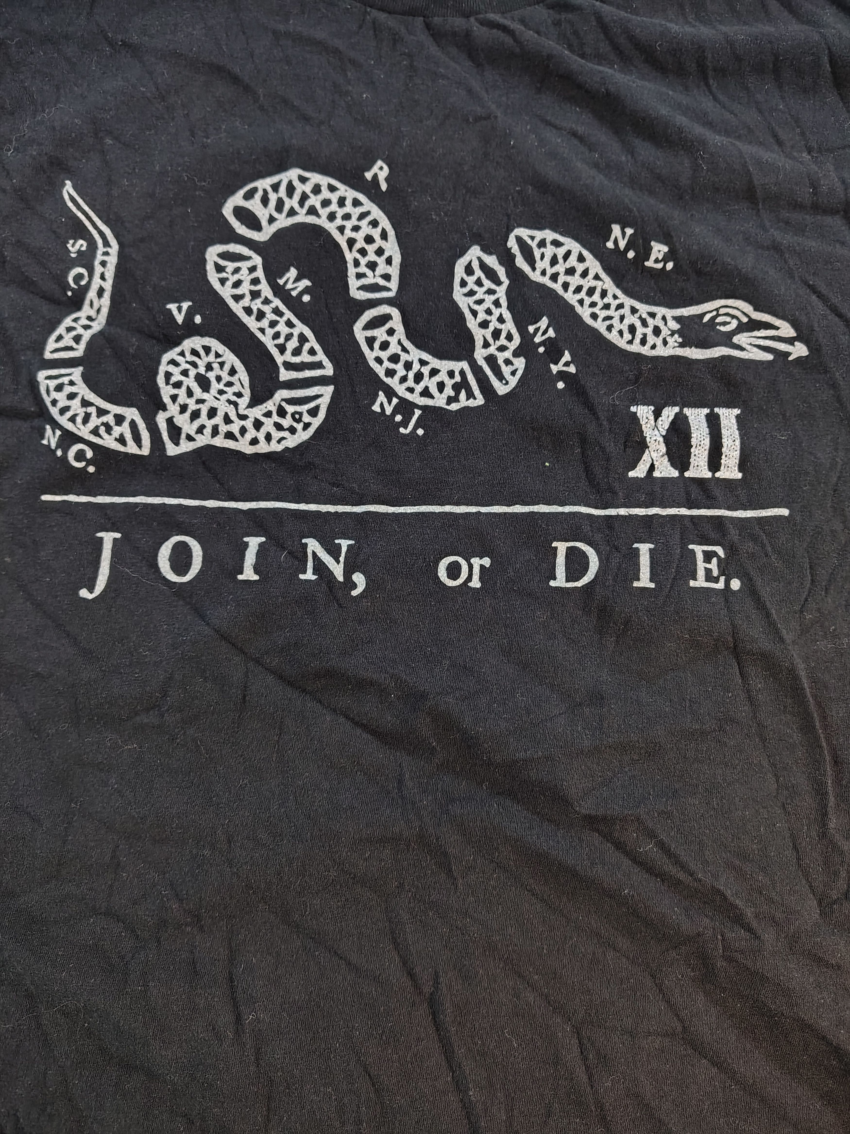 American Apparel Men's XXL Don't Tread On Me American Apparel T-Shirt Size US XXL / EU 58 / 5 - 4 Thumbnail