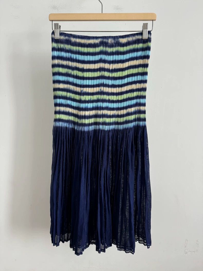 Issey Miyake Issey Miyake size:1 Blue striped dress Size S / US 4 / IT 40 - 2 Thumbnail