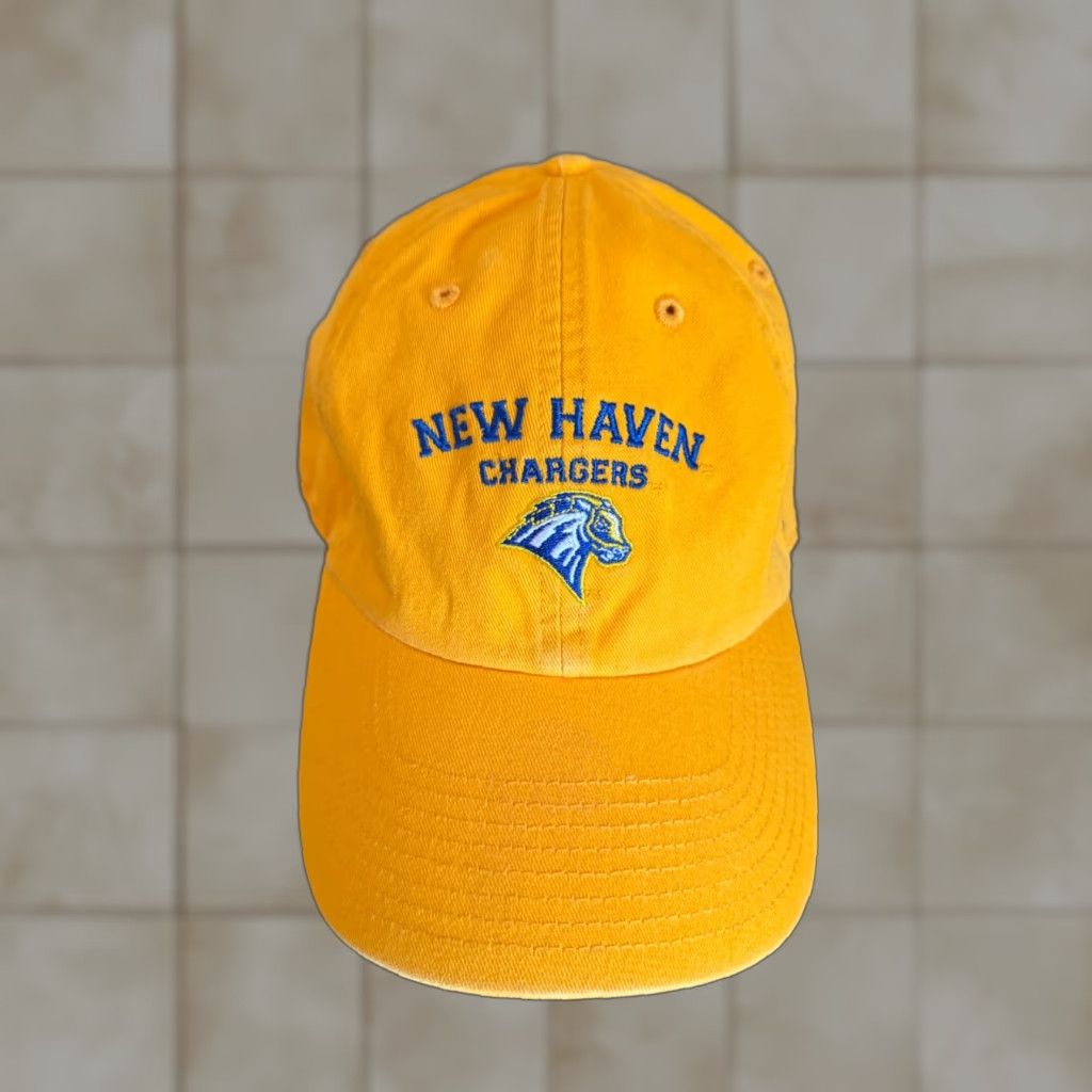47 47 University New Haven Chargers Baseball Cap Strapback Fitted Adjustable Hat Mens Yellow Canvas Hat Size ONE SIZE - 1 Thumbnail