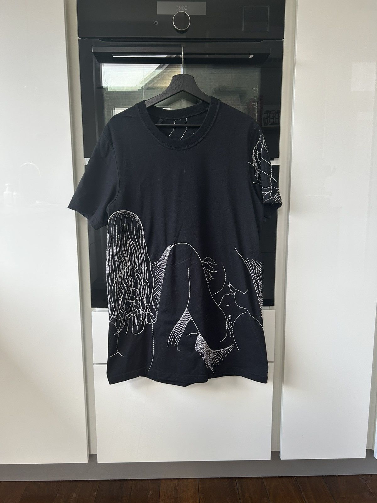 image of Black Explicit T-Shirt 11 By Boris Bidjan Saberi, Men's (Size Medium)