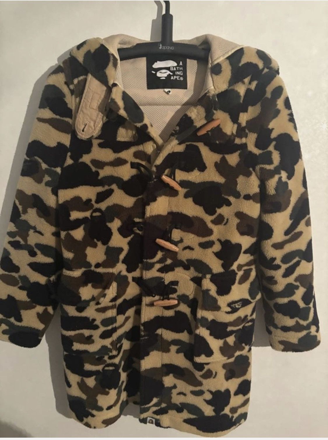 Bape Bape yellow camo parka boa fleece Size US S / EU 44-46 / 1 - 2 Thumbnail