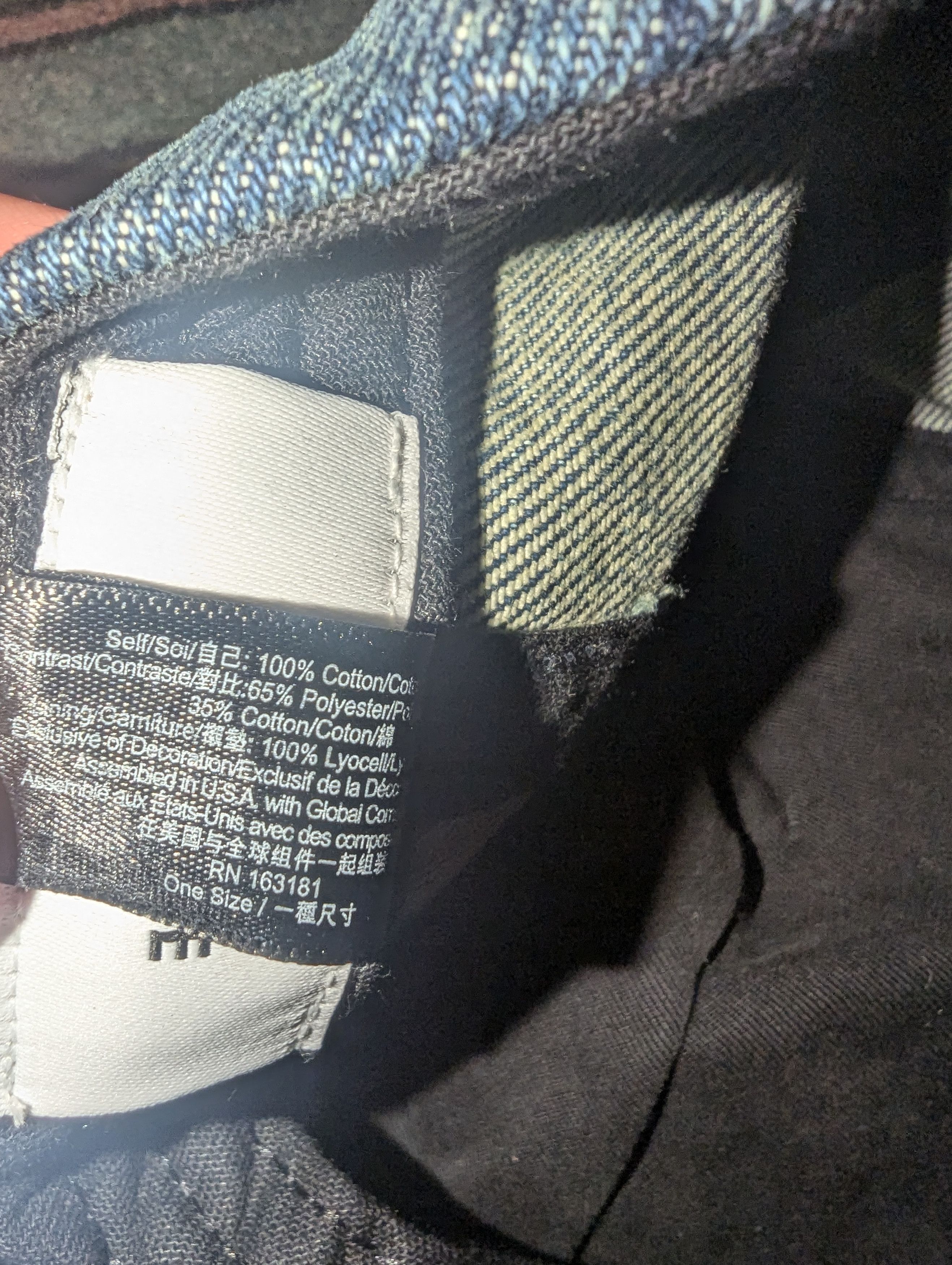 Rhude RHUDE WASHED DENIM LOGO HAT Size ONE SIZE - 6 Thumbnail