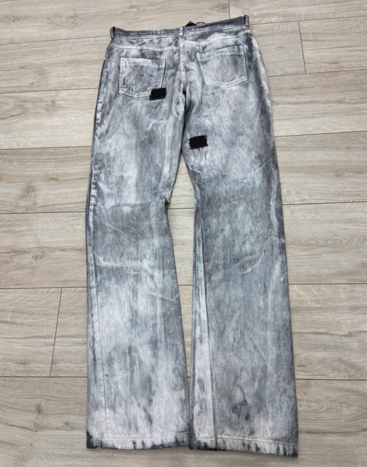 Japanese Brand × Le Grande Bleu (L.G.B.) Very Rare🔥Germano Zama Painted Distressed Denims🔥 Size US 32 / EU 48 - 10 Thumbnail