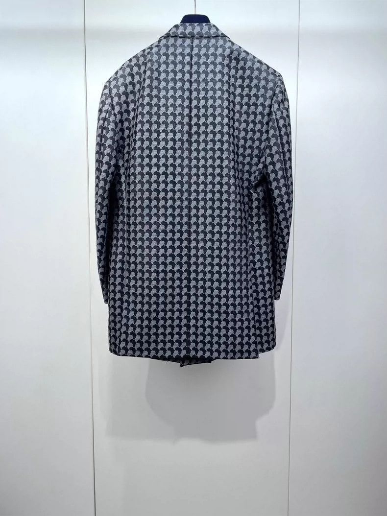 Louis Vuitton LV Black Gray Blazer Suit Jacket -2505 Size M / US 6-8 / IT 42-44 - 2 Thumbnail