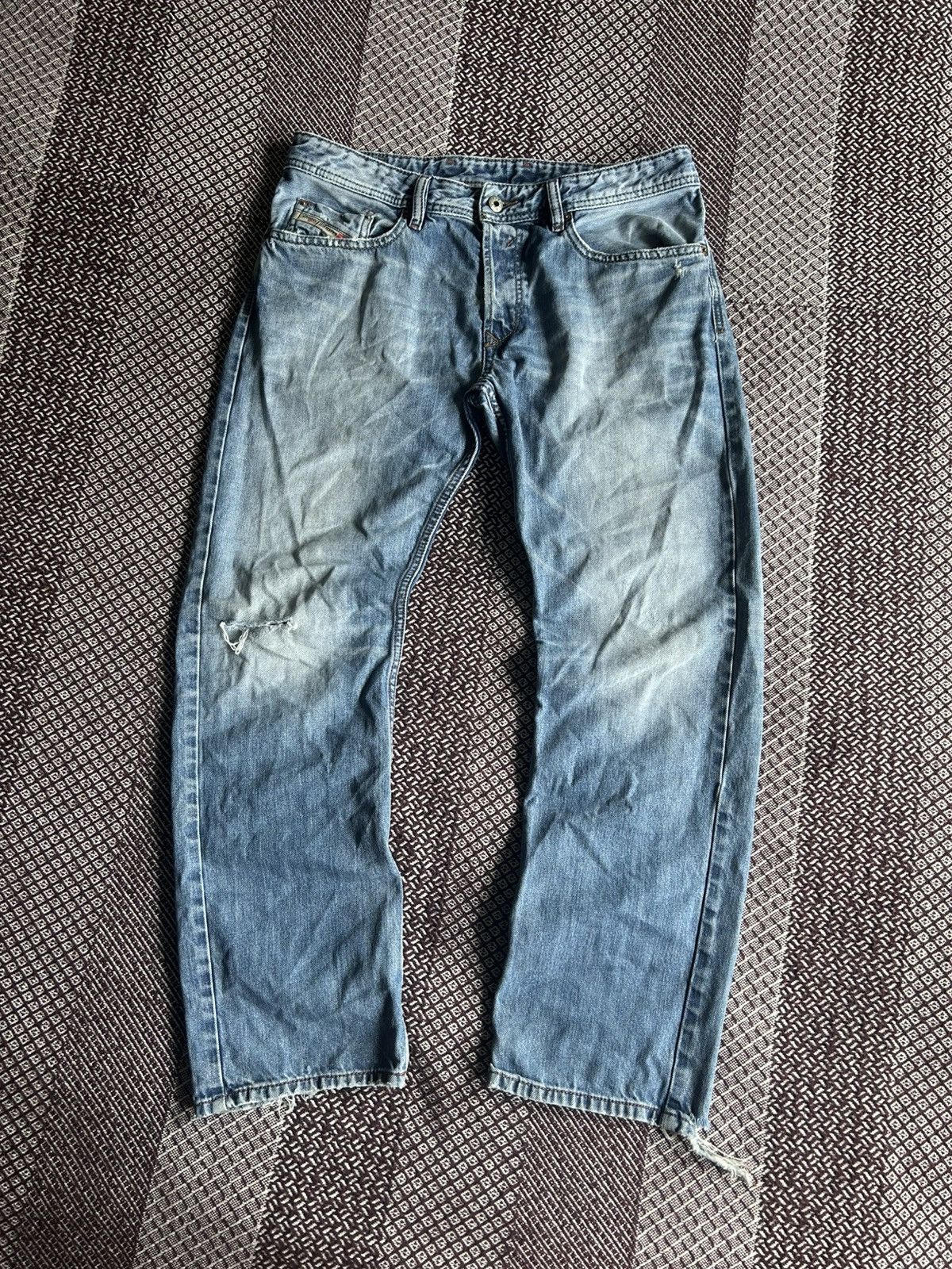 Vintage Vintage Diesel Waykee Denim Jeans Distressed Faded Thrashed Size US 32 / EU 48 - 1 Thumbnail