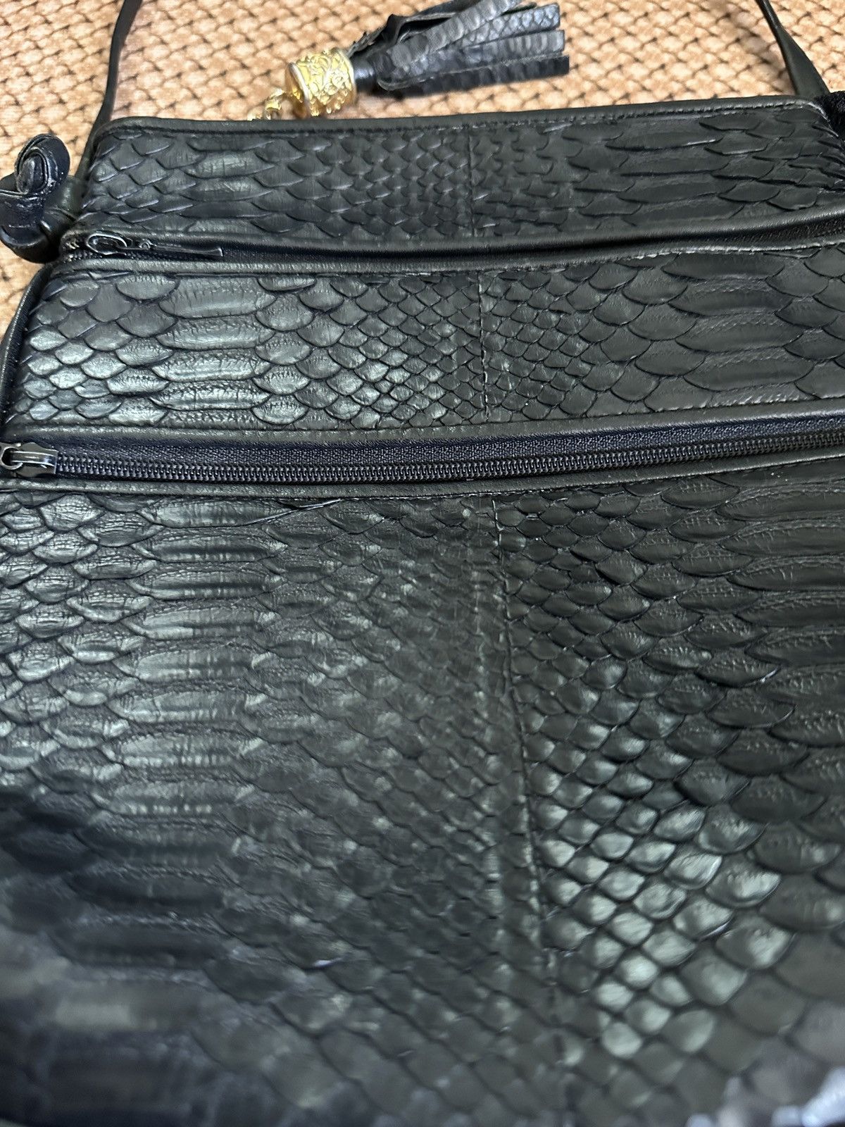 KMRii Vintage Made in Japan Snakeskin Leather Kmrii Style Bag Size ONE SIZE - 5 Thumbnail