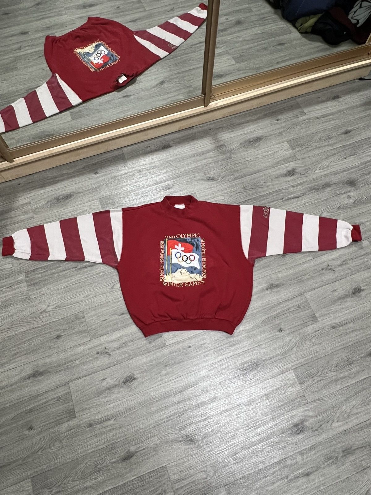Adidas Adidas Olympic winter game St. Moritz 1928 rare sweatshirt Size US M / EU 48-50 / 2 - 1 Thumbnail