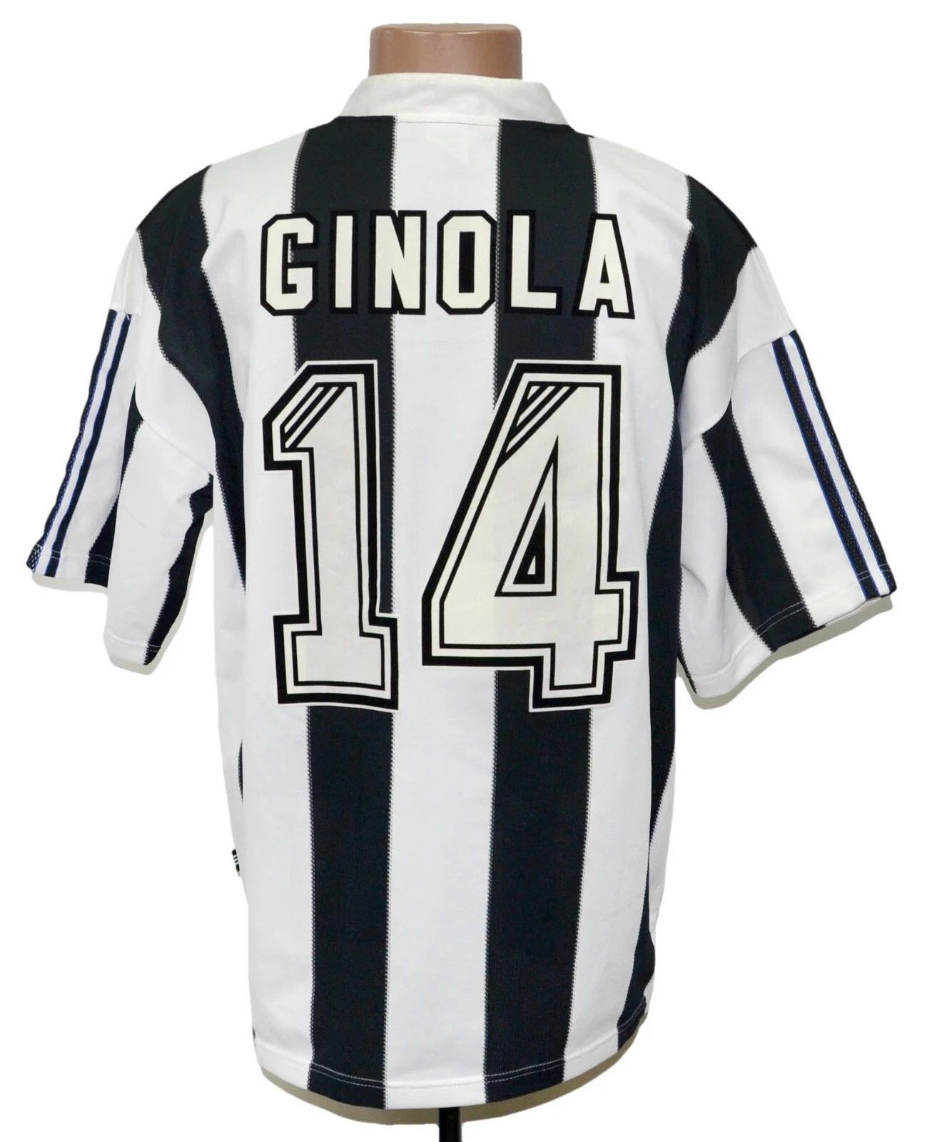 SIGNED NEWCASTLE UNITED 1995/1997 SHIRT SIZE XL GINOLA #14
