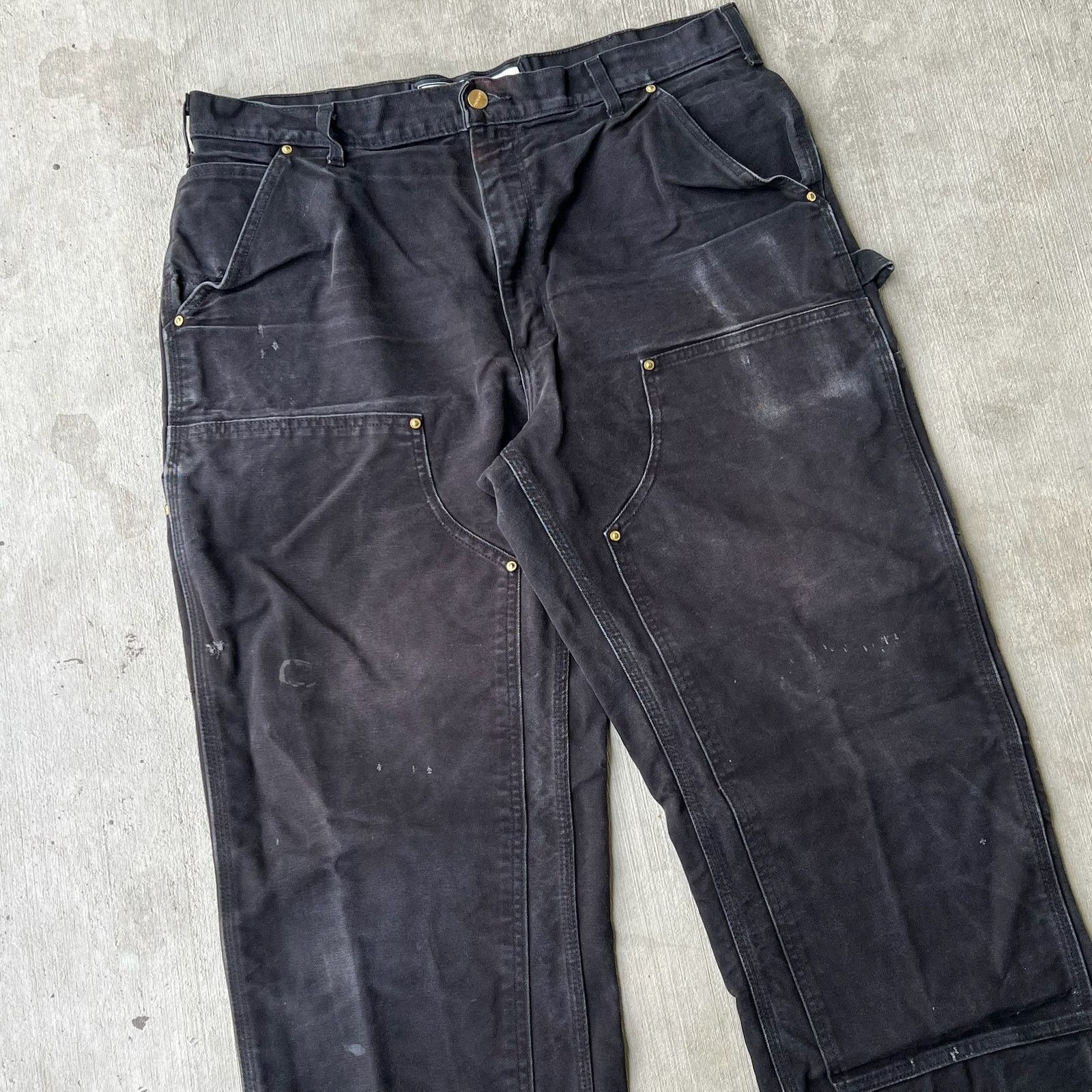 Carhartt × Vintage Carhartt black double knee work wear carpenter pants Size US 34 / EU 50 - 2 Thumbnail