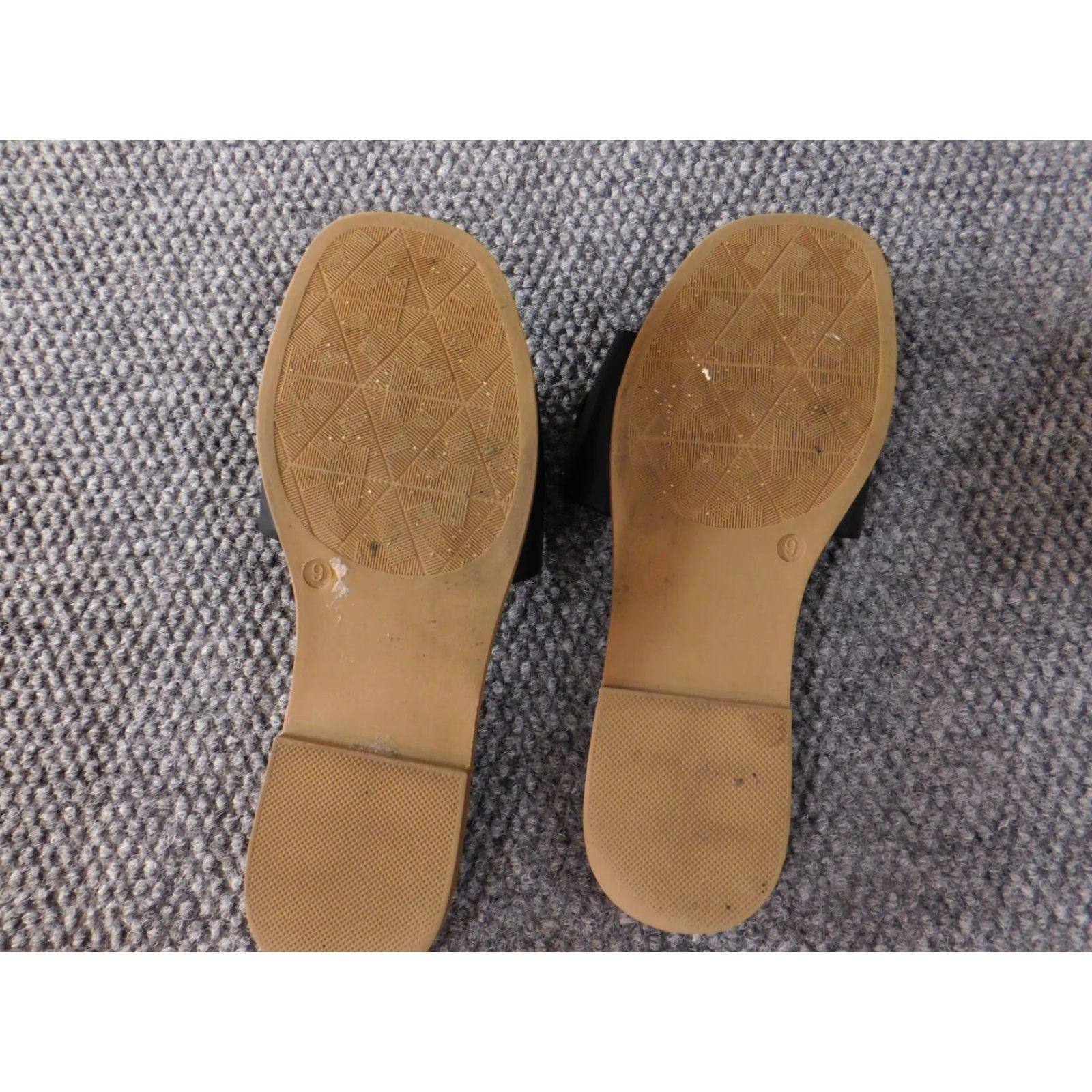 Vintage Michael Shannon Womens Sandals Slip On Slides 9 Black Leather Studded Adjustable Strap 90s Boys Mens Womens Size US 9 / IT 39 - 5 Thumbnail
