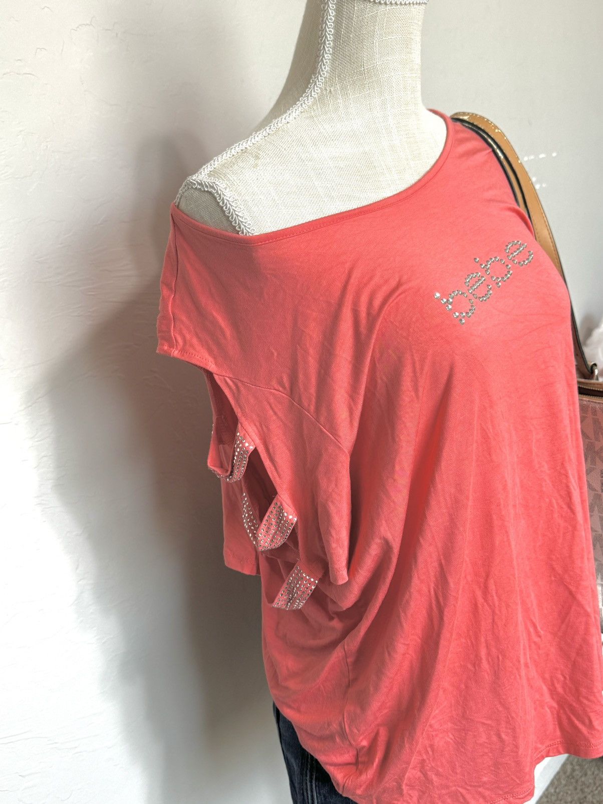 Bebe Bebe Y2K Pink Shirt Rhinestone Women’s Top Size 2X Size XXL / US 16-18 / IT 52-54 - 2 Thumbnail