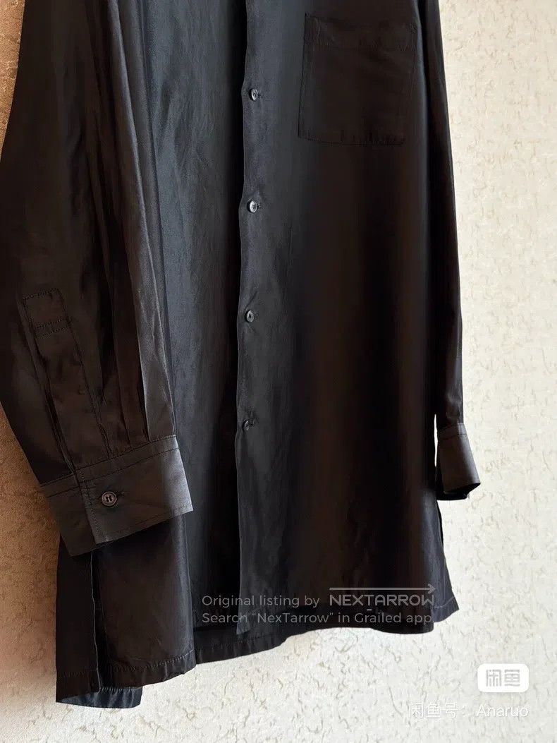 Yohji Yamamoto Yohji Yamamoto size os 90s Rayon Small Collar Shirt Size US M / EU 48-50 / 2 - 5 Thumbnail