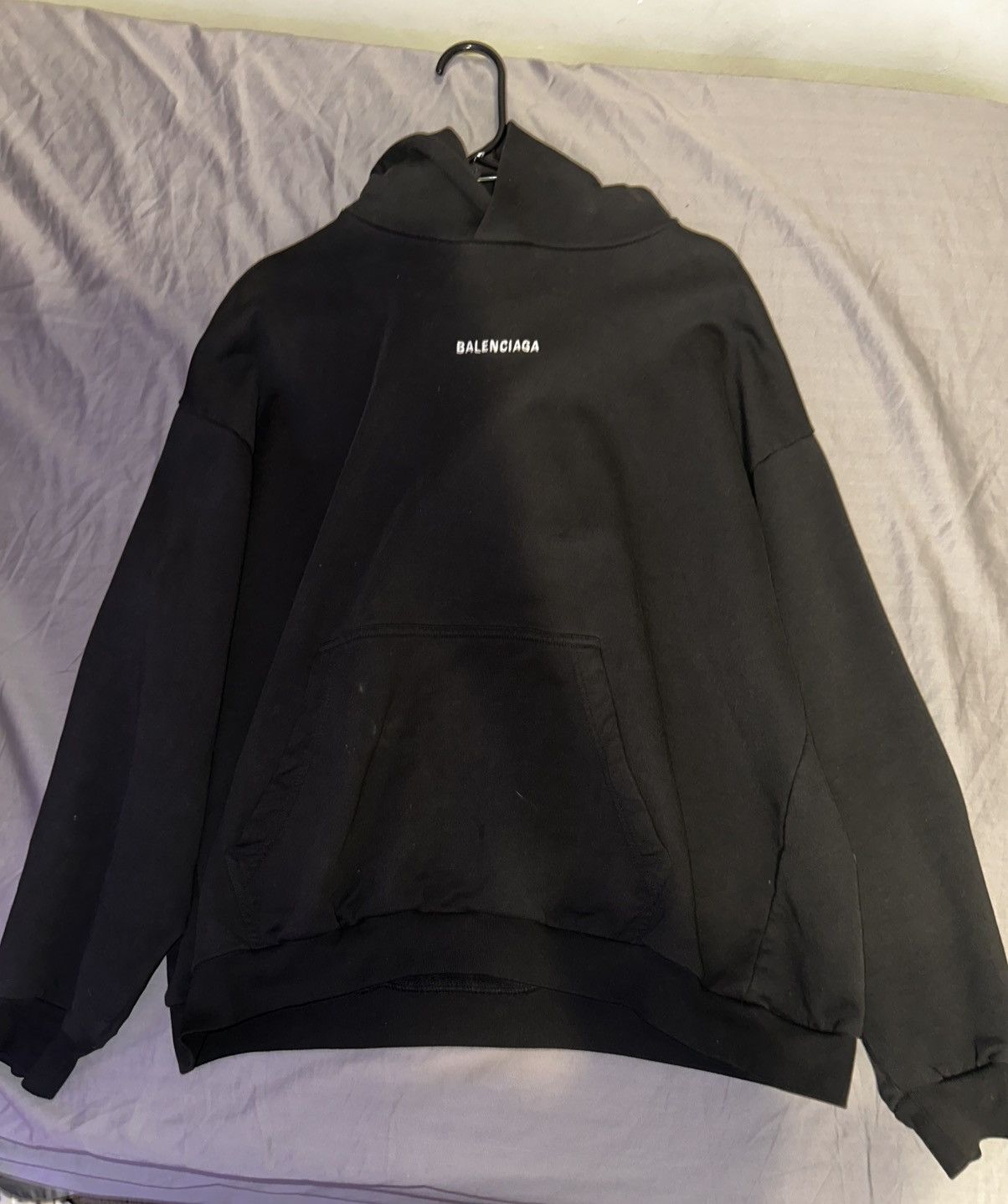Balenciaga Plain Logo Hoodie