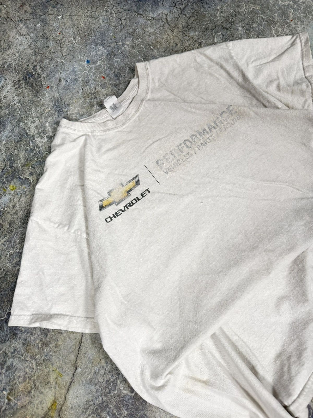 Chevrolet × Vintage Vintage Distressed Chevy Tee Size US XL / EU 56 / 4 - 2 Thumbnail