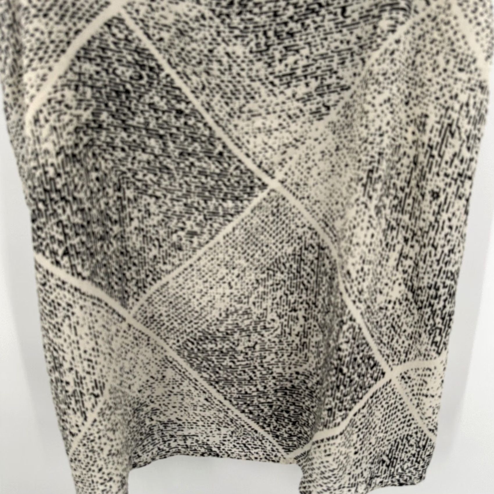 Juicy Couture Juicy Couture Tank Womens Small Sleeveless Stamped Jute Cream Black Geometric Dot Tunic Size S / US 4 / IT 40 - 3 Thumbnail