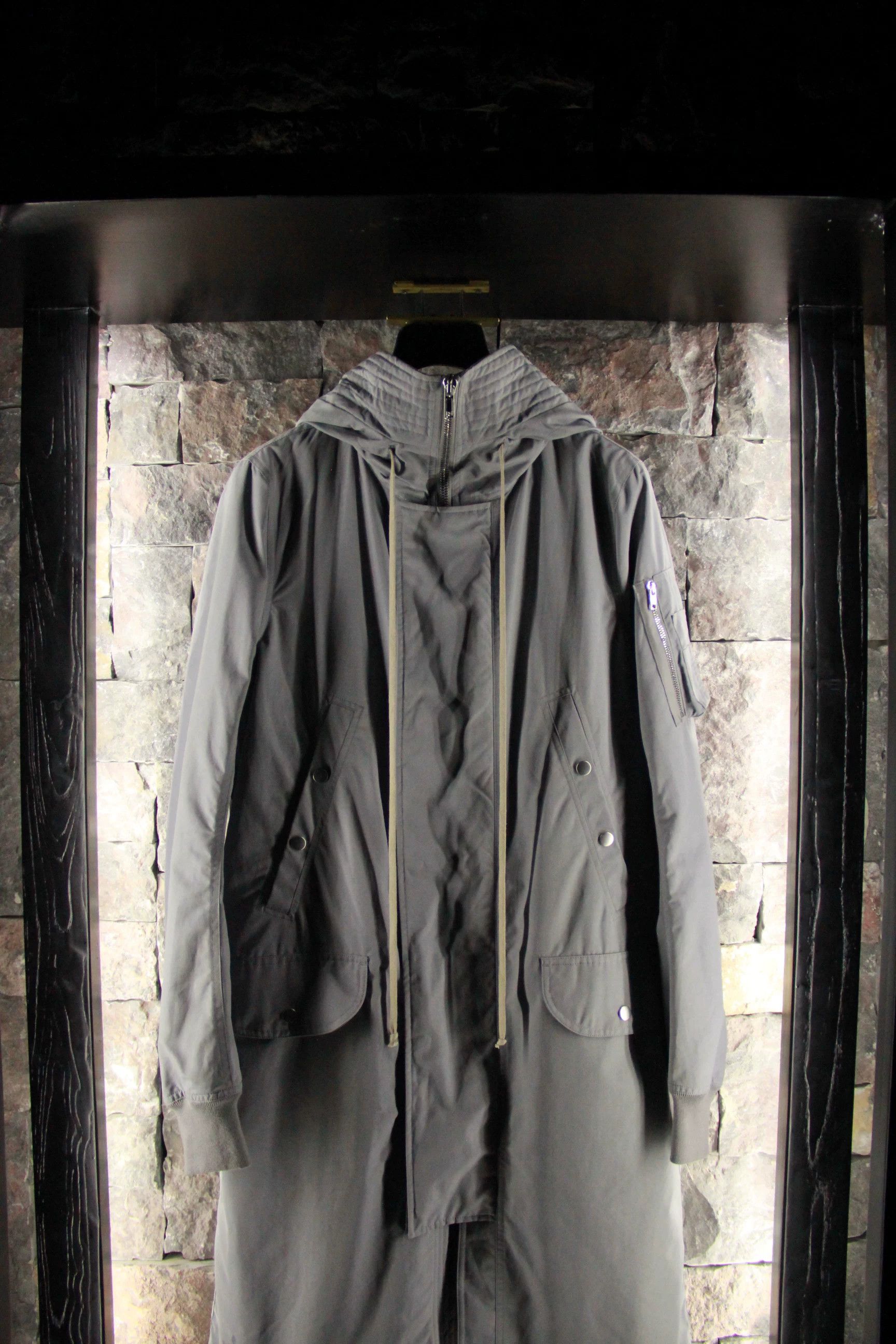 Rick Owens Rick Owens Gray Heavy Coats Men s Size US S / EU 44-46 / 1 - 1 Thumbnail