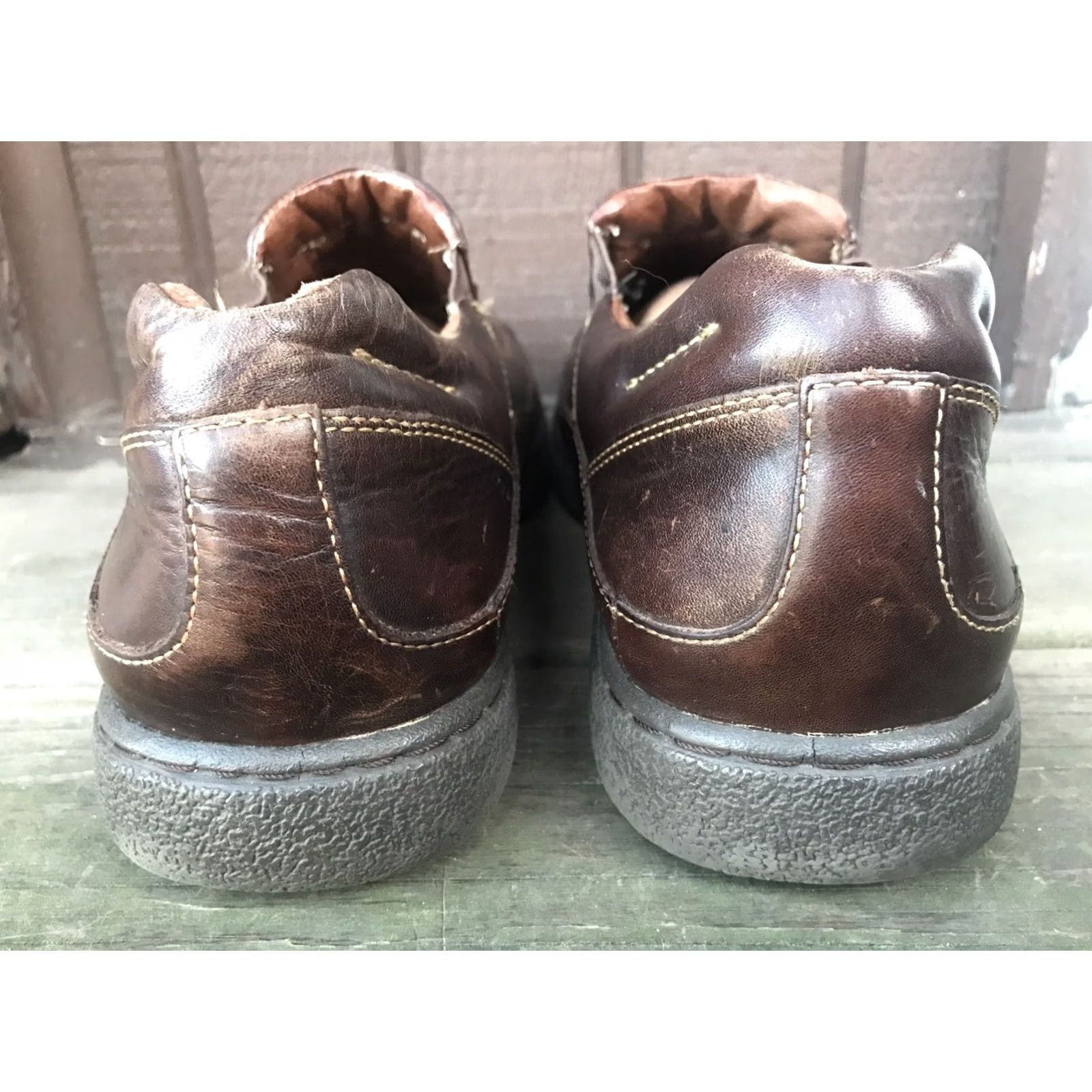 Aldo Aldo Samurai Loafers-457 Brown Leather Moc Toe SlipOn Mens Size 11-11.5 US 44 EUR Shoes Size US 11.5 / EU 44-45 - 4 Thumbnail