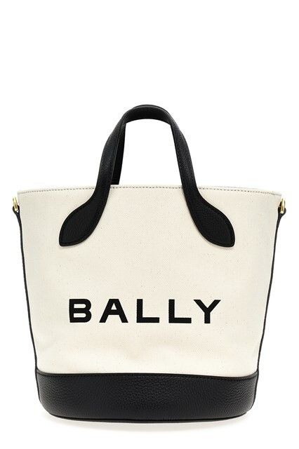 Bally BALLY Black/White Canvas Top Handle Bag New Size ONE SIZE - 1 Thumbnail