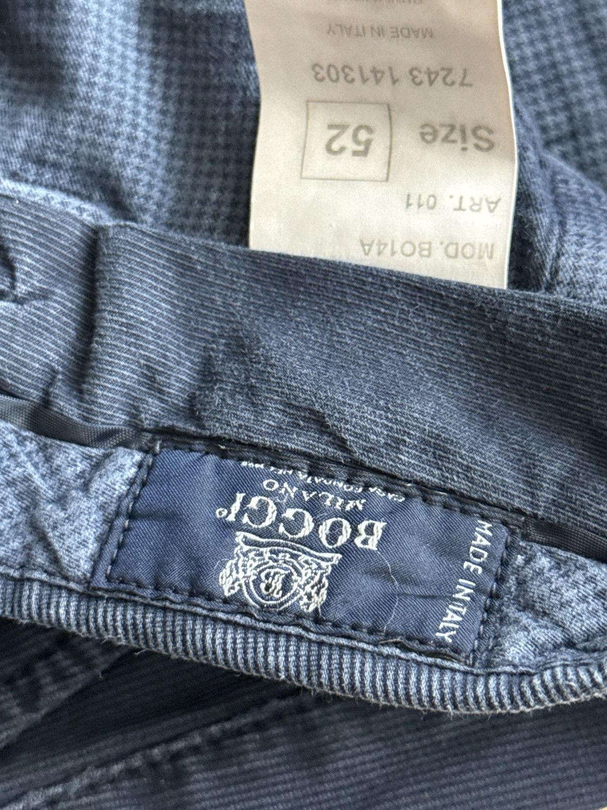 Boggi Boggi vintage waffle corduroy straight trousers chino pants Size US 34 / EU 50 - 2 Thumbnail