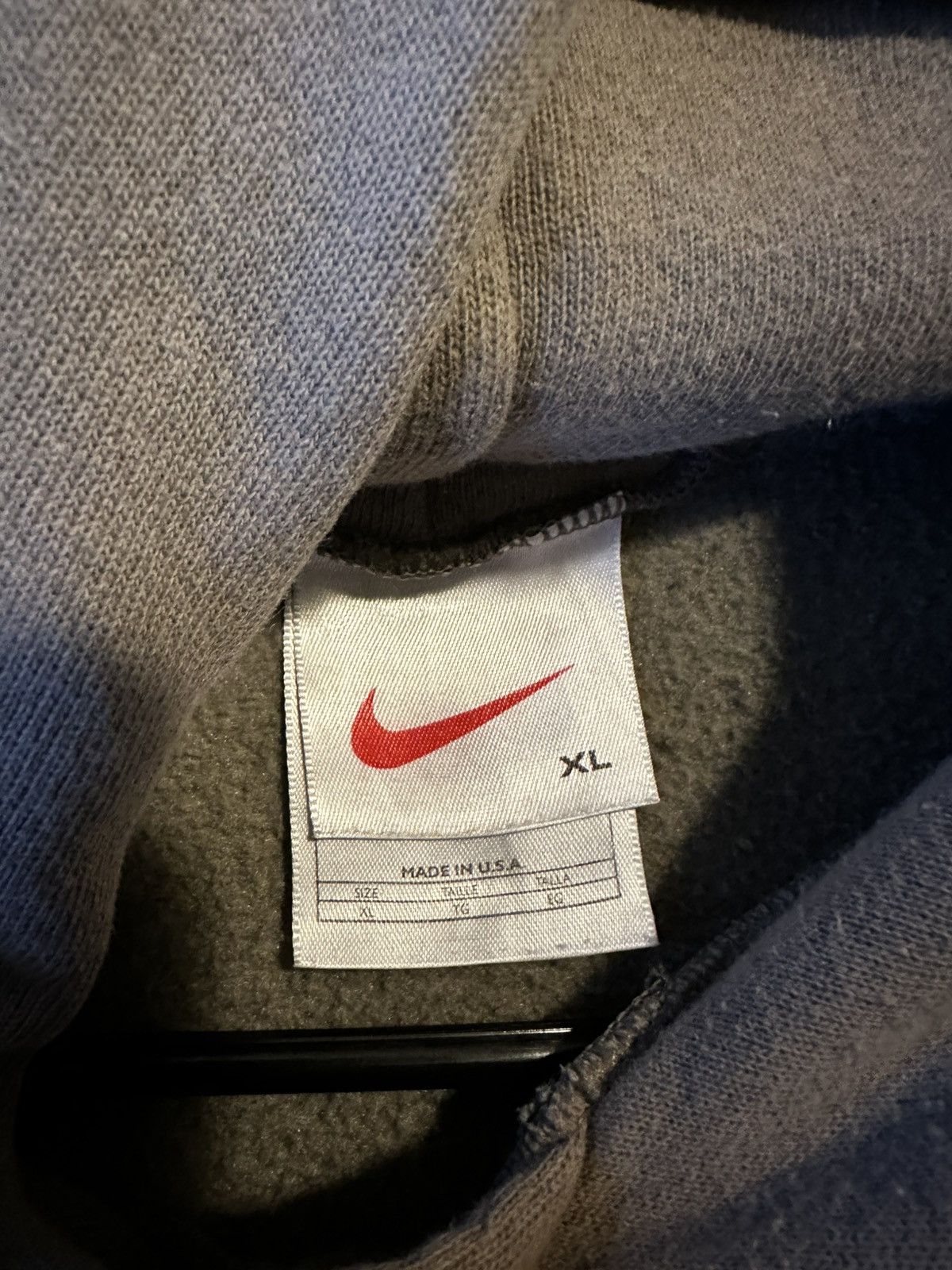 Nike 90’s Nike Center Swoosh Hoodie - Grey Size US XL / EU 56 / 4 - 8 Thumbnail