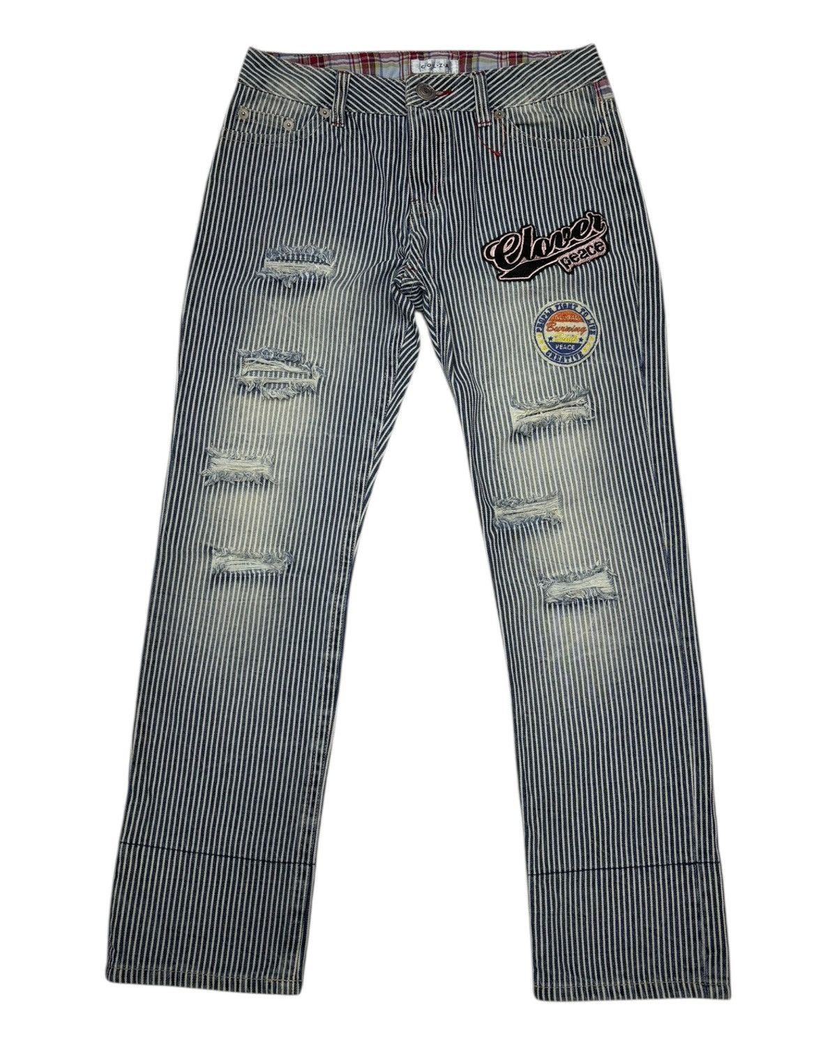 Hysteric Glamour × If Six Was Nine × Japanese Brand Vintage Colza Stripe Japanese Brand Punk Style Jeans Size 30" / US 8 / IT 44 - 9 Thumbnail