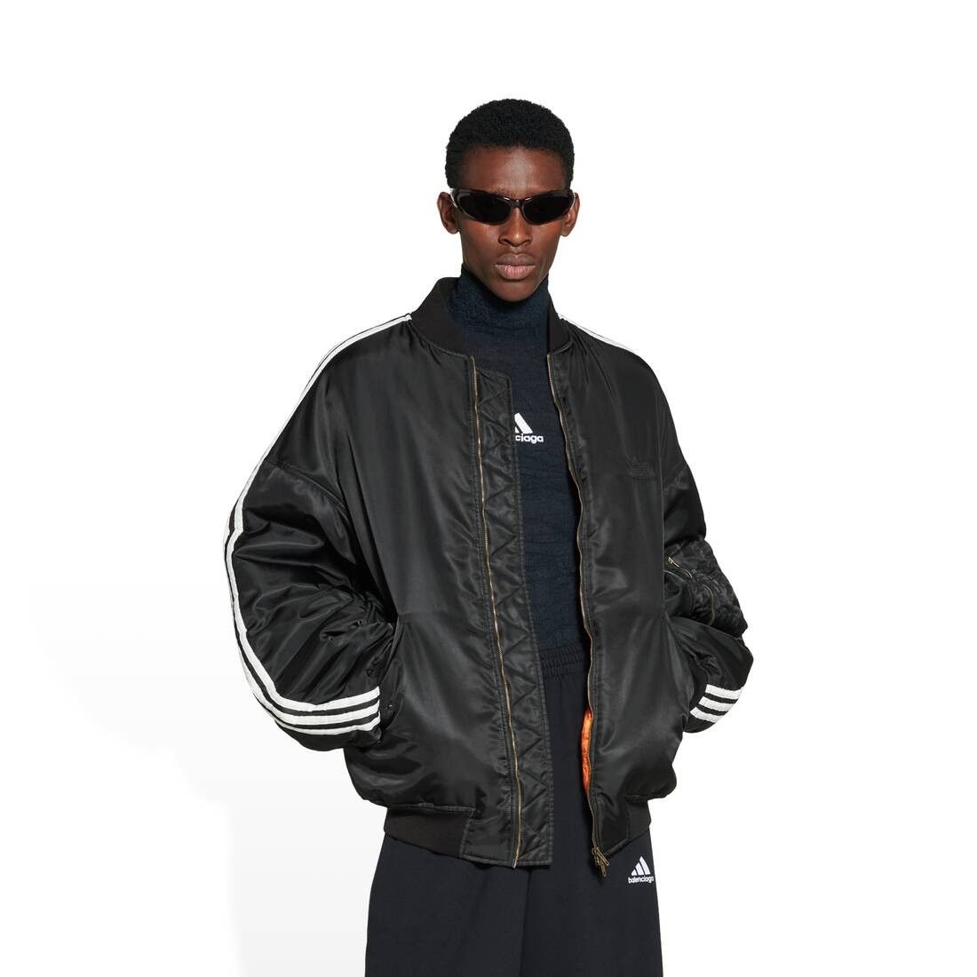 Adidas × Balenciaga o1w1db10824 Bomber in Black Size US M / EU 48-50 / 2 - 4 Thumbnail