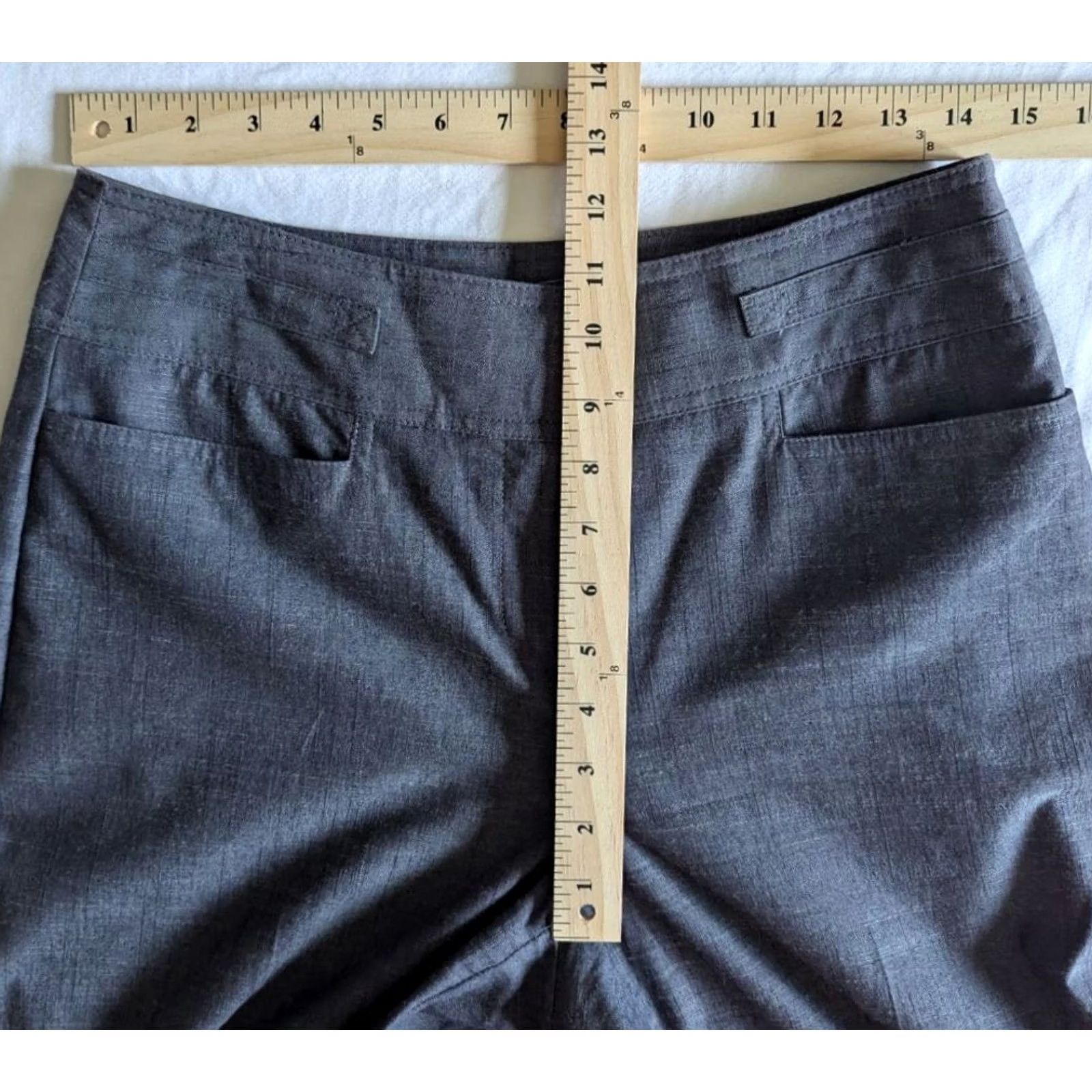 Vintage HARVE BENARD Gray Wide Leg Dress Pants Women 6 Dress Pants Office ECC EUC Pants Women Gray Wide Leg Dress Pants 6 Womens Size 28" / US 6 / IT 42 - 3 Thumbnail