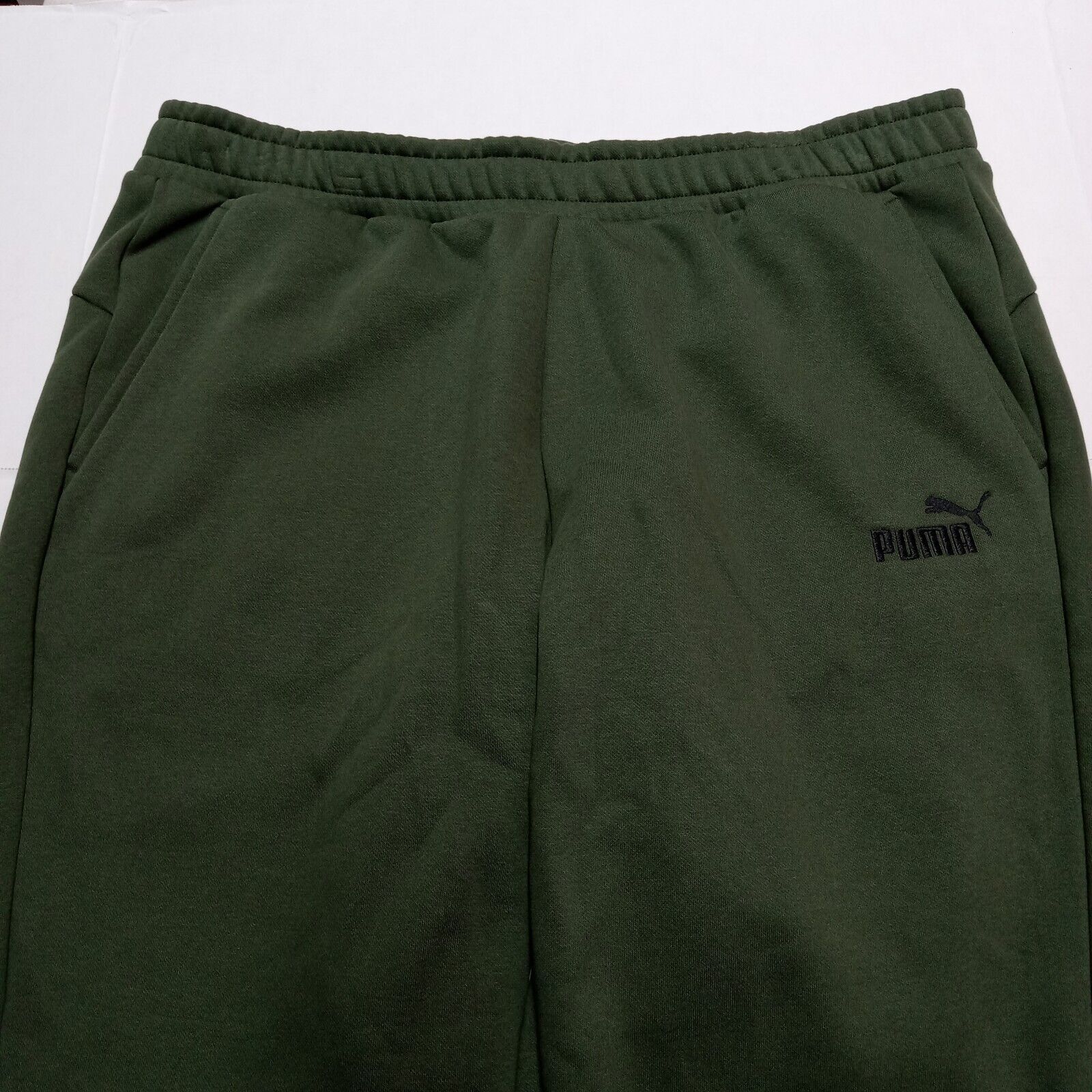 Puma Puma Essentials Embroidery Logo Sweatpants Men's 2XL Green Size US 40 / EU 56 - 3 Thumbnail