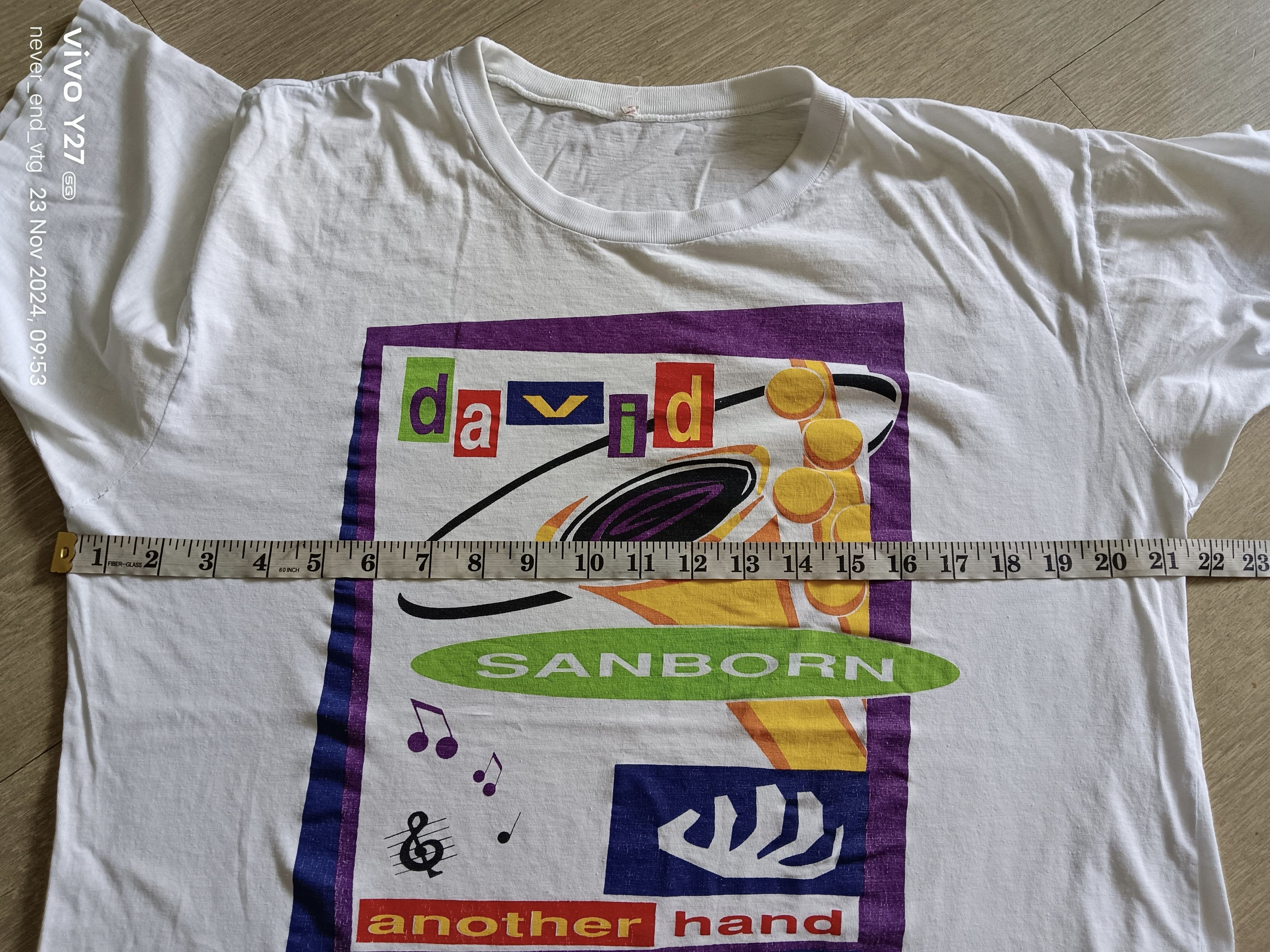 Band Tees × Vintage Vintage 1980s David Sanborn Tour T Shirt Size US M / EU 48-50 / 2 - 5 Thumbnail