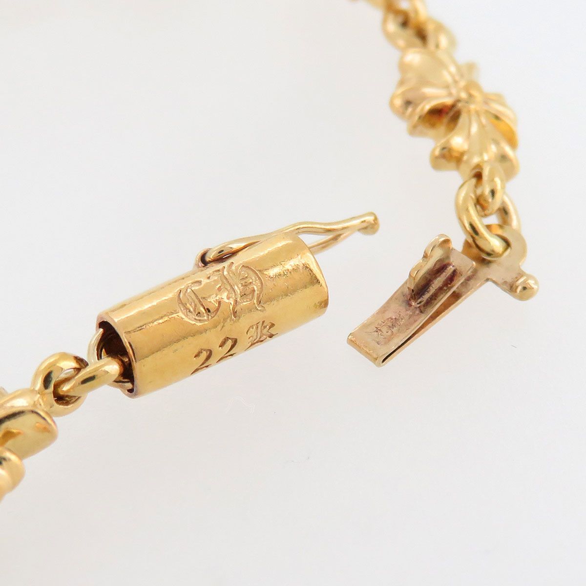 Chrome Hearts Chrome Hearts Gold Tiny Plus Bracelet Size ONE SIZE - 4 Thumbnail