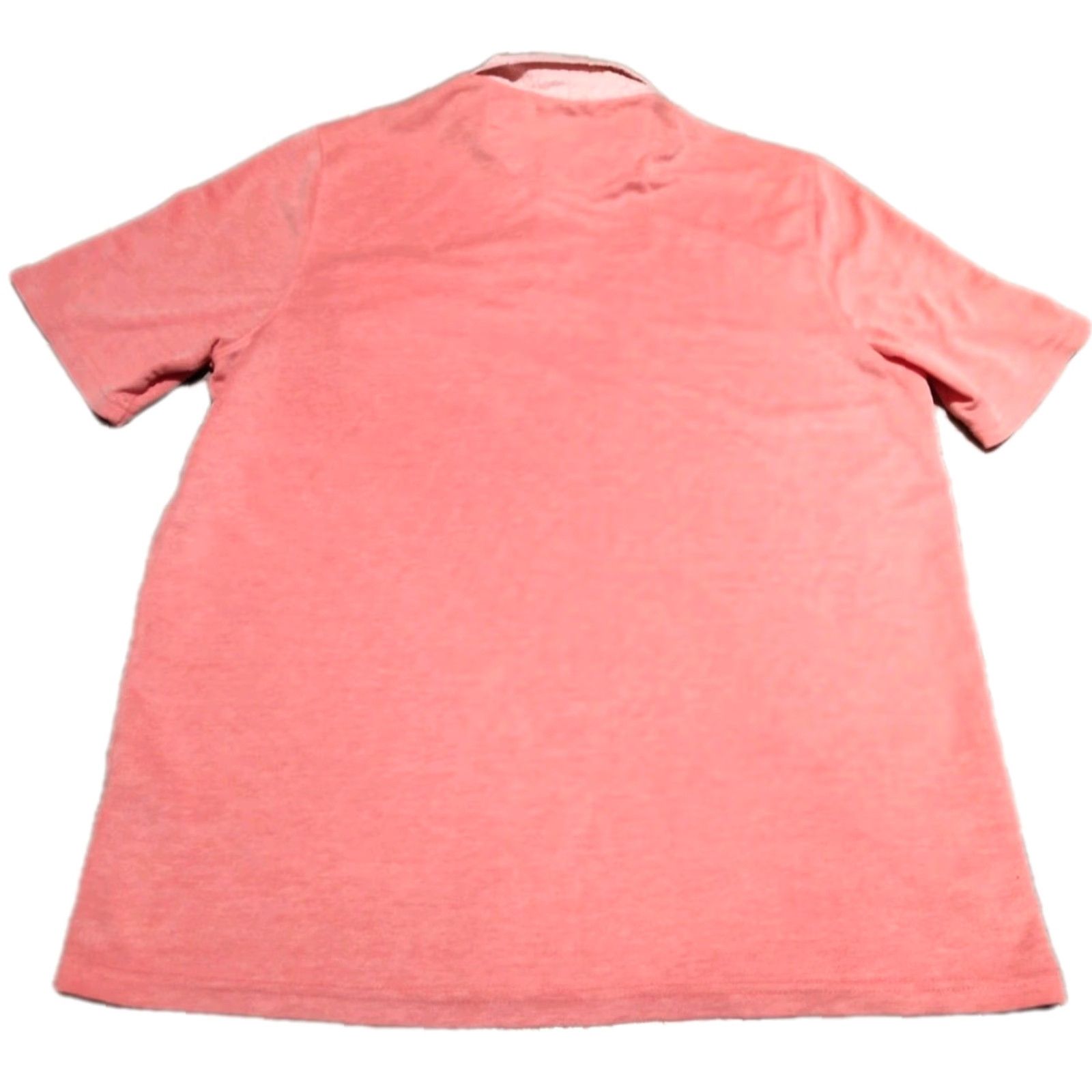 Johnston & Murphy Johnston & Murphy L Polo Dress Golf Shirt Men’s Pink Coral Two Toned VGUC Size 42R - 2 Thumbnail