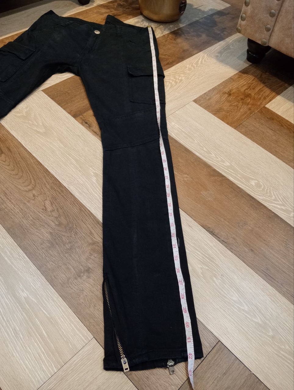 BUFFALO BOBS BUFFALO BOBS CRYSTAL ANKLE ZIP CARGO PANTS - BLACK Size US 33 - 13 Thumbnail