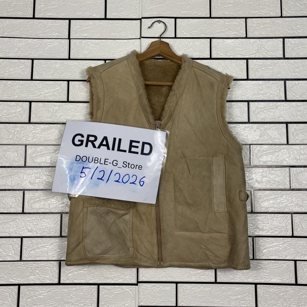 Japanese Brand 📌Vintage Blanket Shearling Leather Jacket Issey Miyake Size US M / EU 48-50 / 2 - 1 Thumbnail