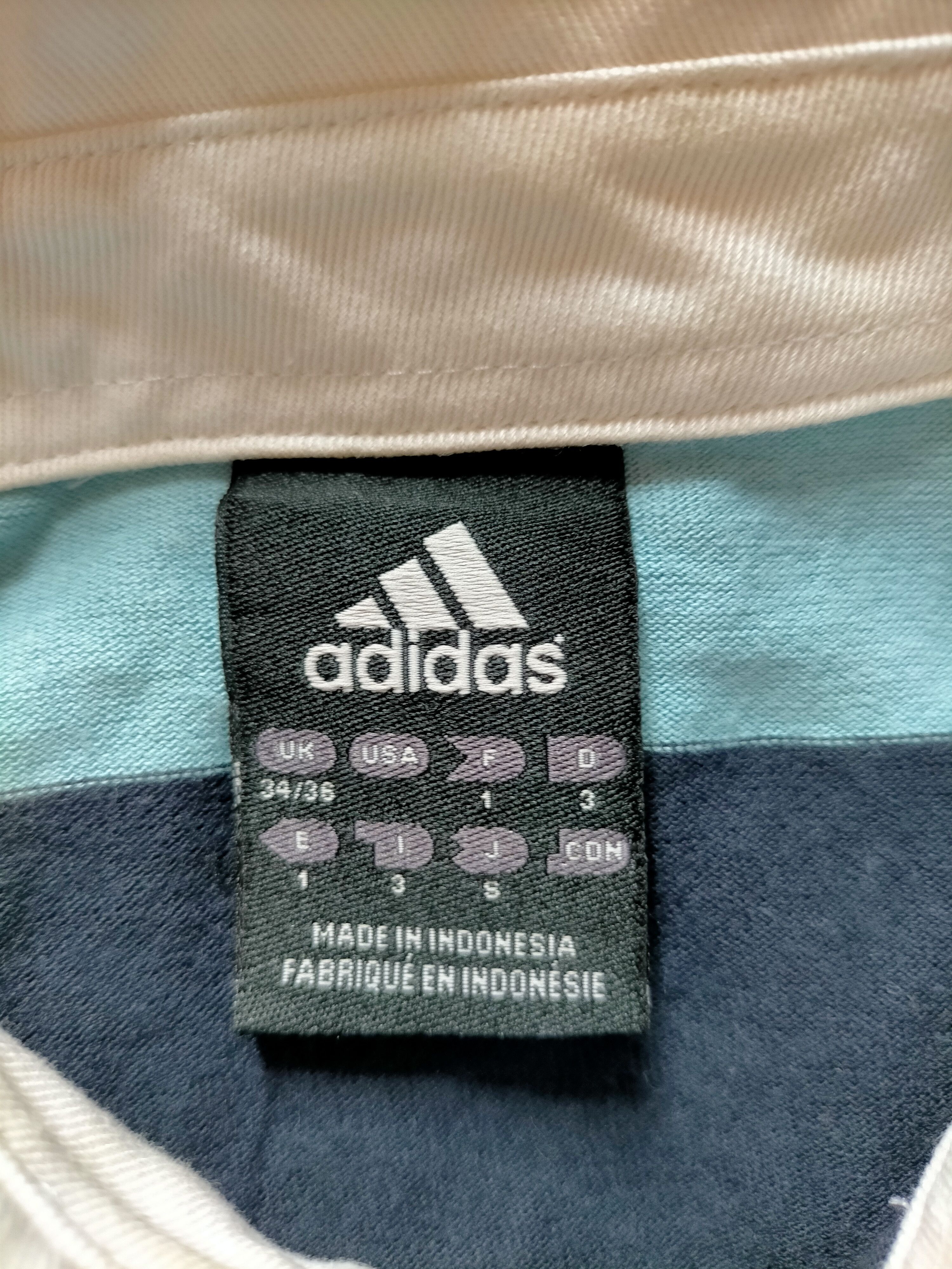 Adidas Vintage Adidas Polo Rugby Stripe Shirt Size US S / EU 44-46 / 1 - 15 Thumbnail
