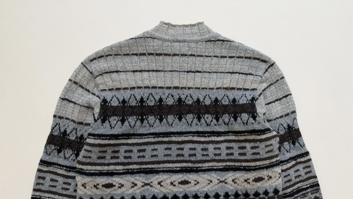 Dries Van Noten Illusion Patterned Knit Wool Sweater Size US L / EU 52-54 / 3 - 16 Thumbnail