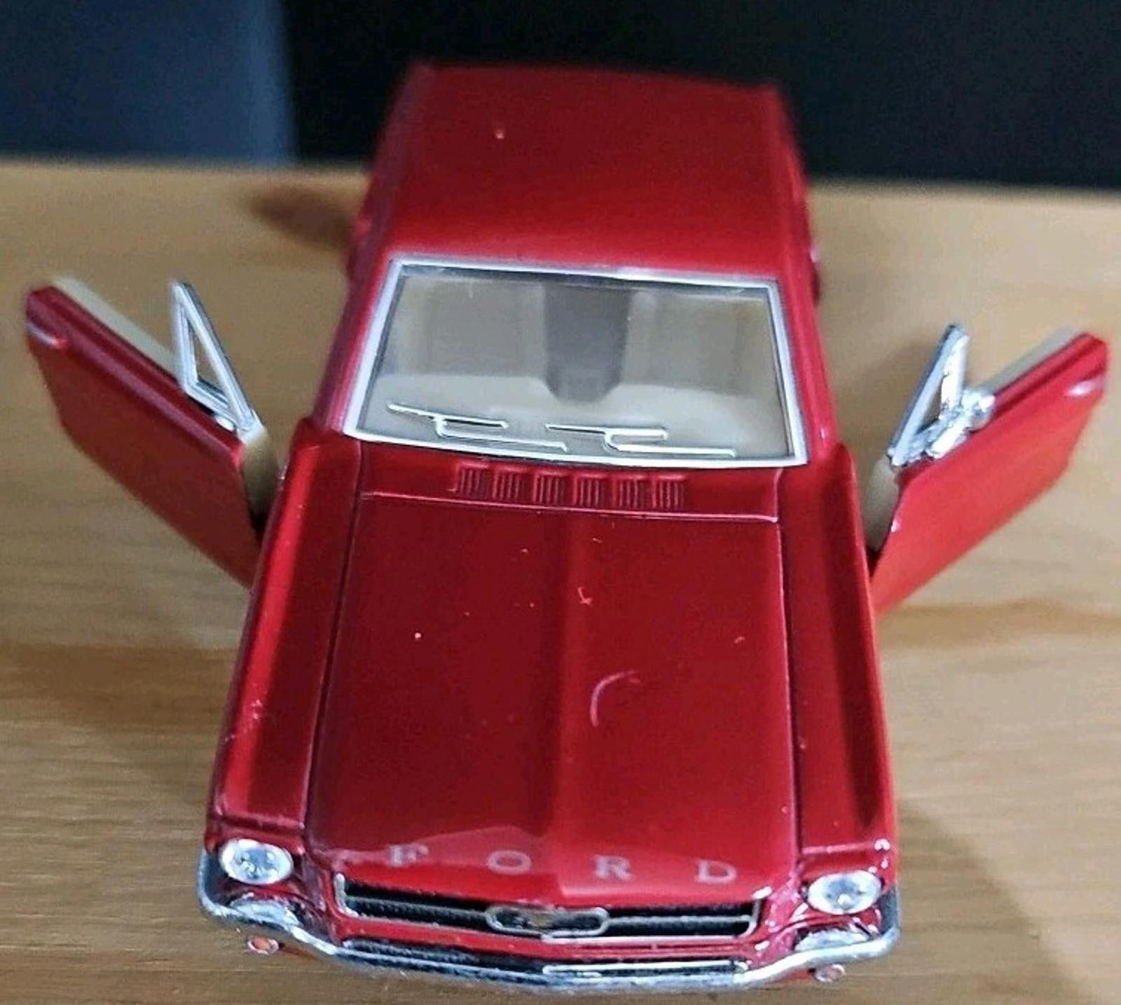 Designer 1964 1/2 Ford Mustang Diecast Model Toy Car Red - No Box Size ONE SIZE - 1 Thumbnail