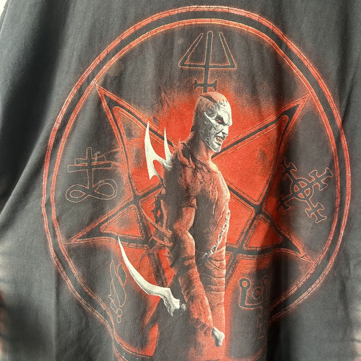 Affliction × Vintage Vintage The Darkside Pentagram t-shirt satan Size US XL / EU 56 / 4 - 6 Thumbnail