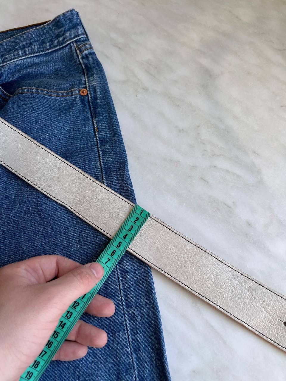 Frankie Morello 1990’s Frankie Morello Leather Belt Steel Logo Vintage Size ONE SIZE - 7 Thumbnail