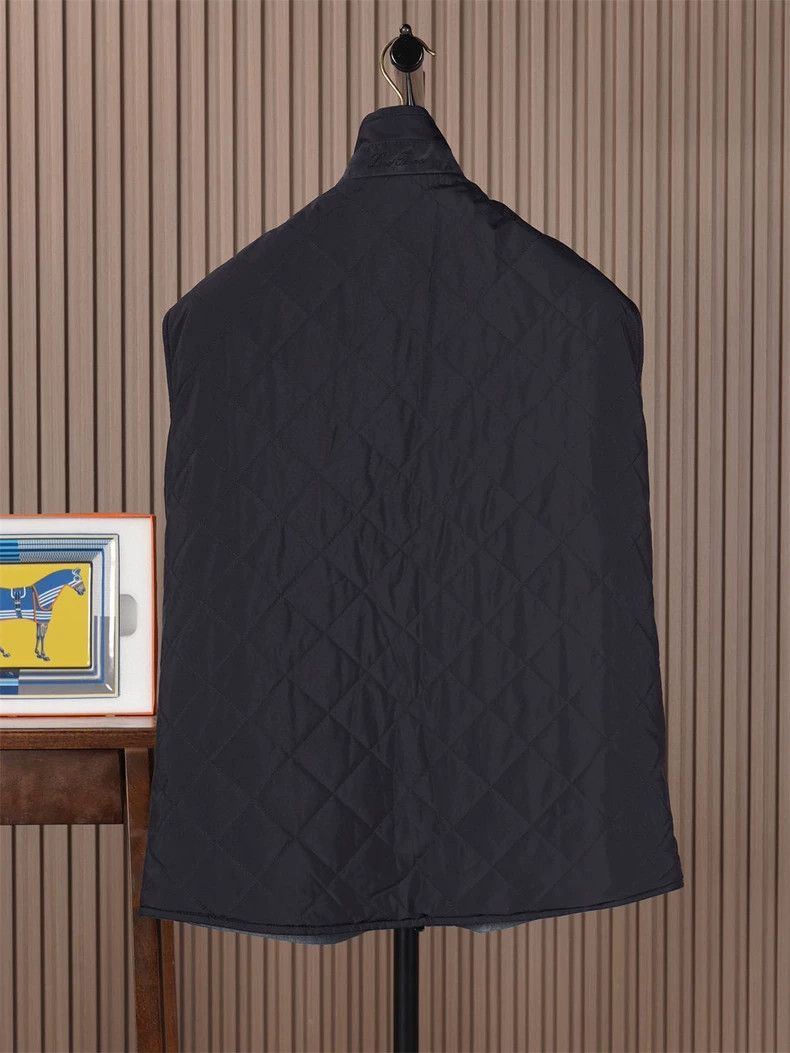 Loro Piana LORO PIANA Double-faced men's cotton vest with one side of Size US XL / EU 56 / 4 - 4 Thumbnail